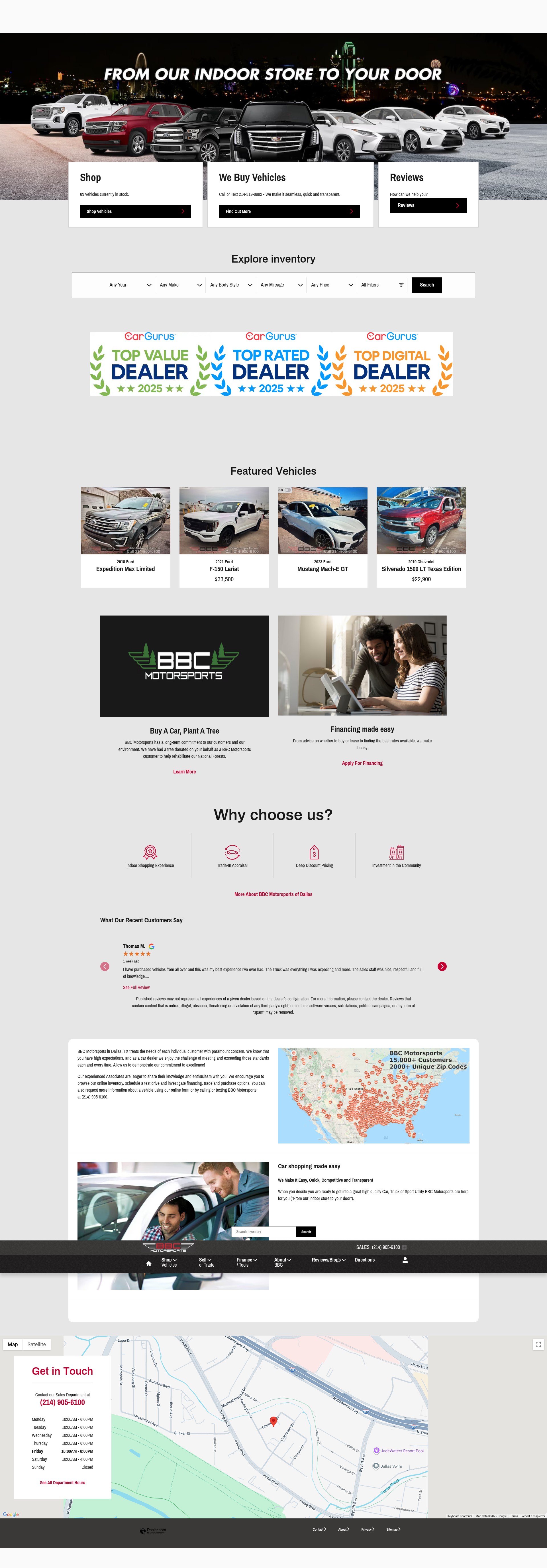 Screenshot of bbcmotorsports.com