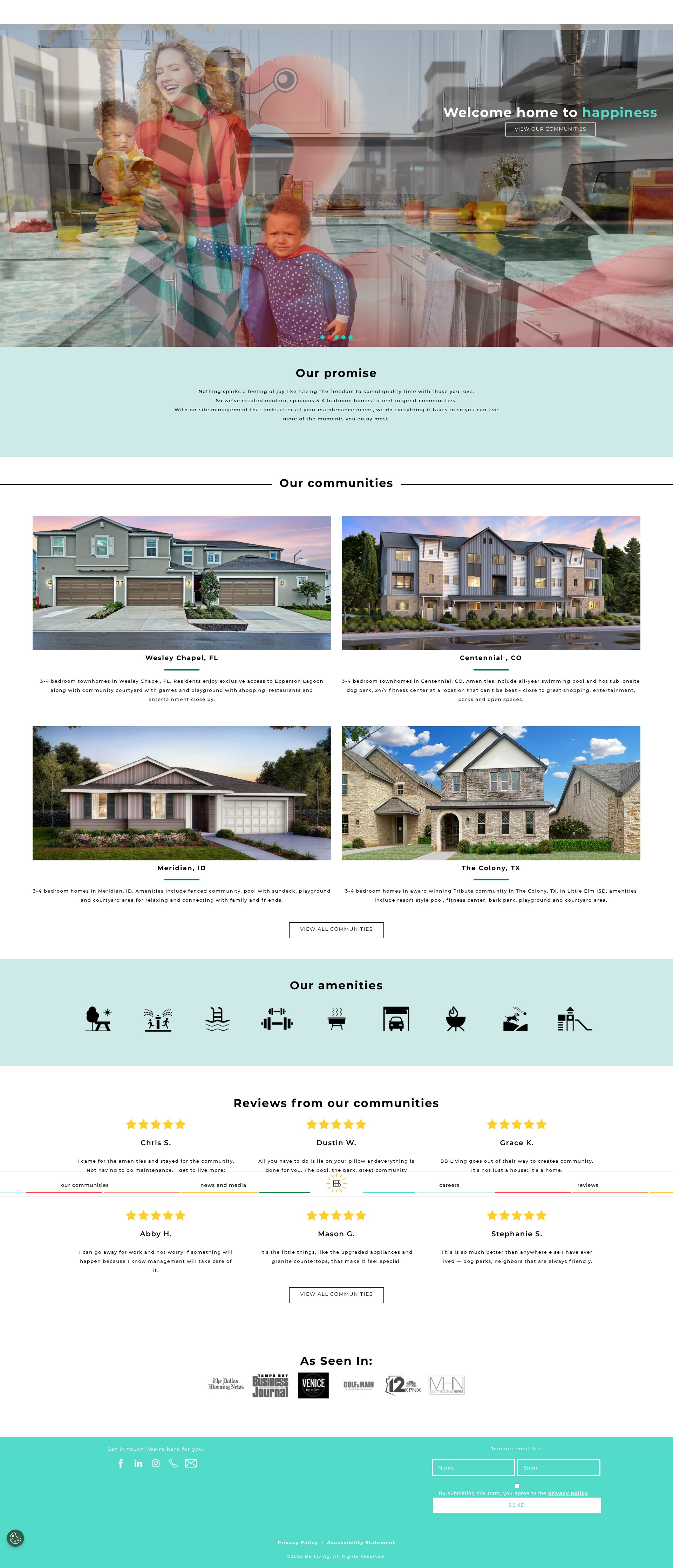 Screenshot of bbliving.com