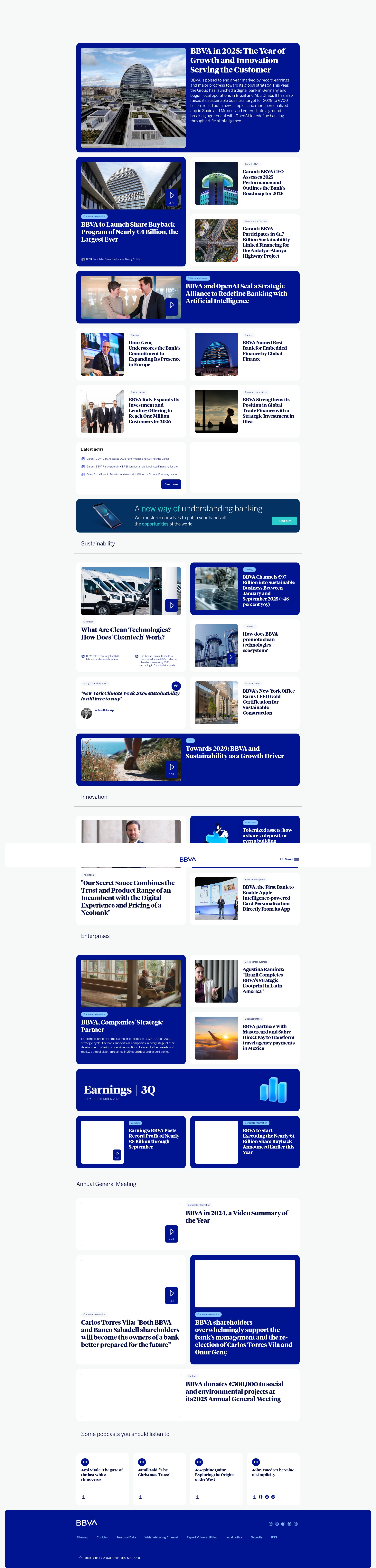 Screenshot of bbva.com