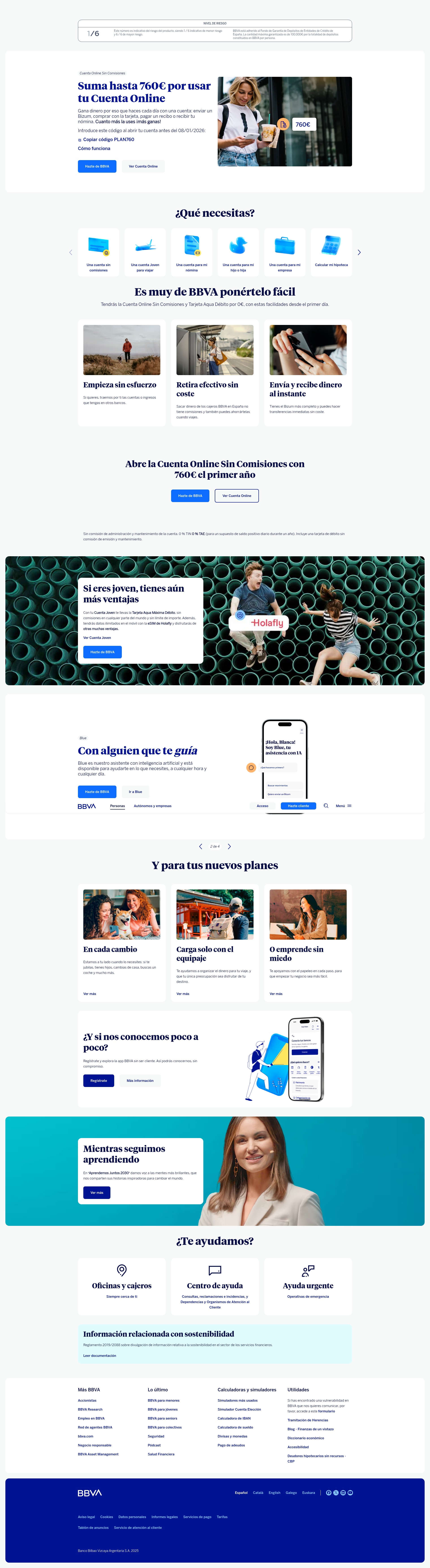 Screenshot of bbva.es