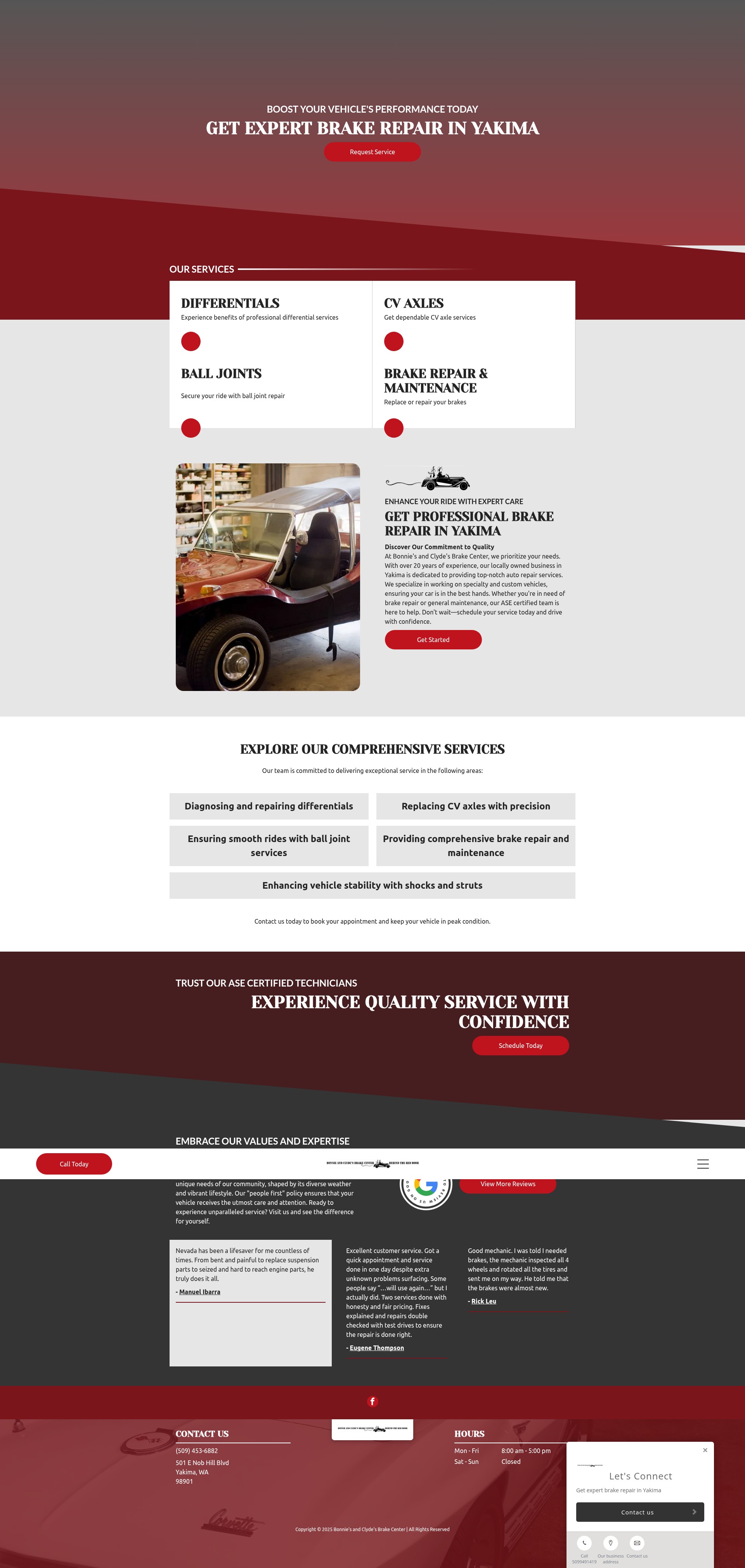 Screenshot of bcbrakesyakima.co