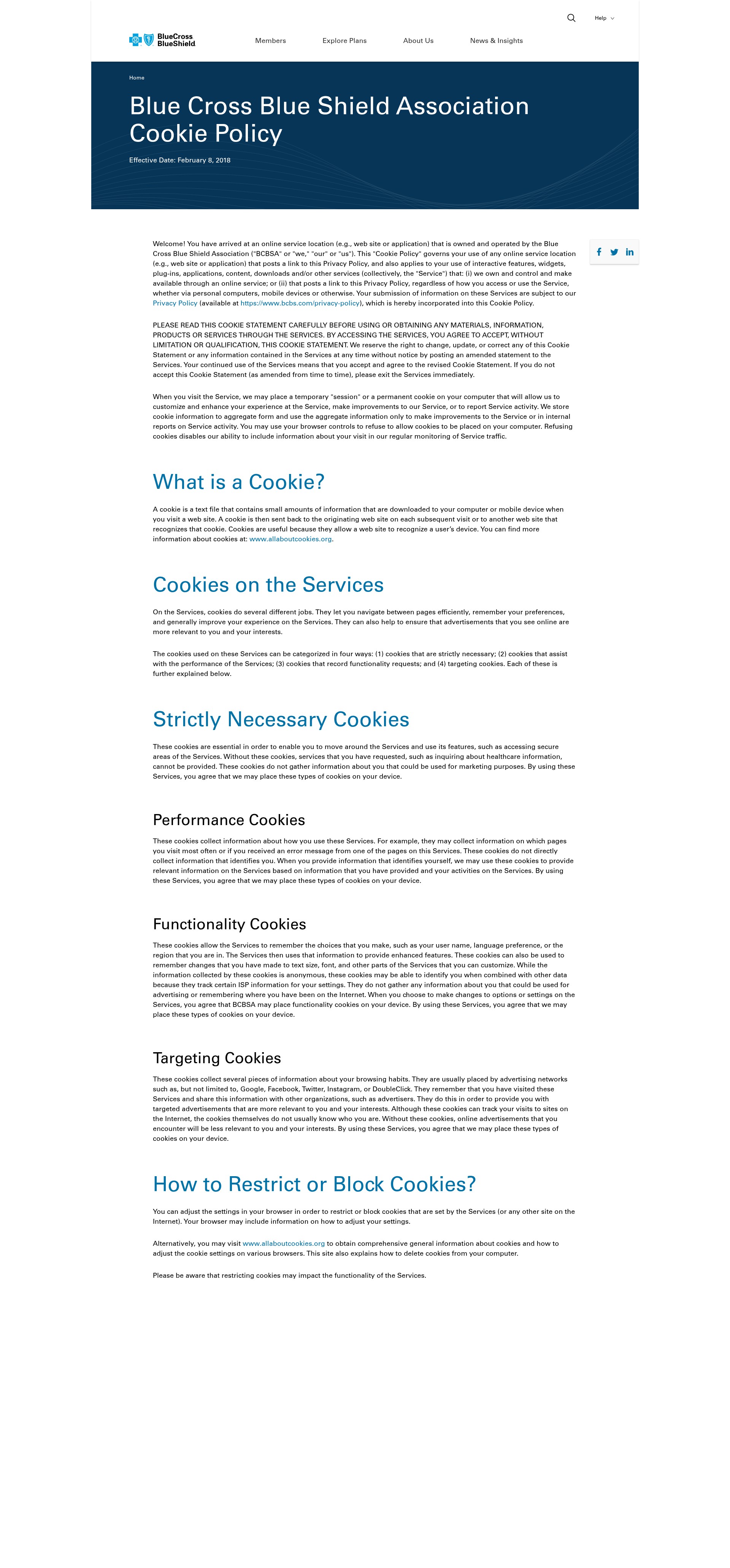 Screenshot of bcbs.com