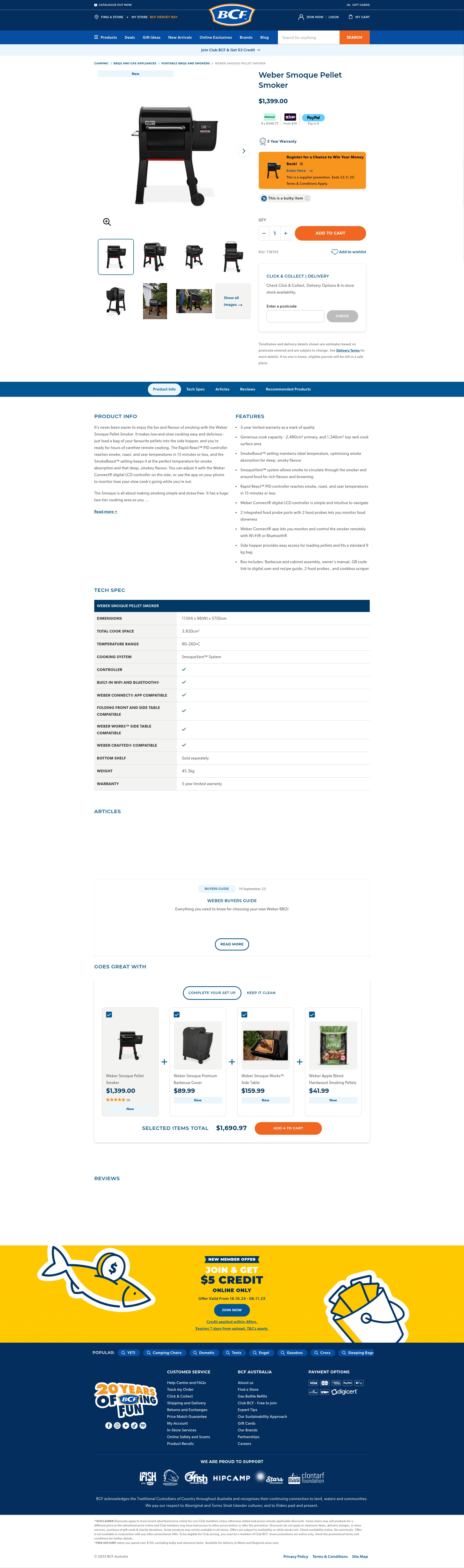 Screenshot of bcf.com.au