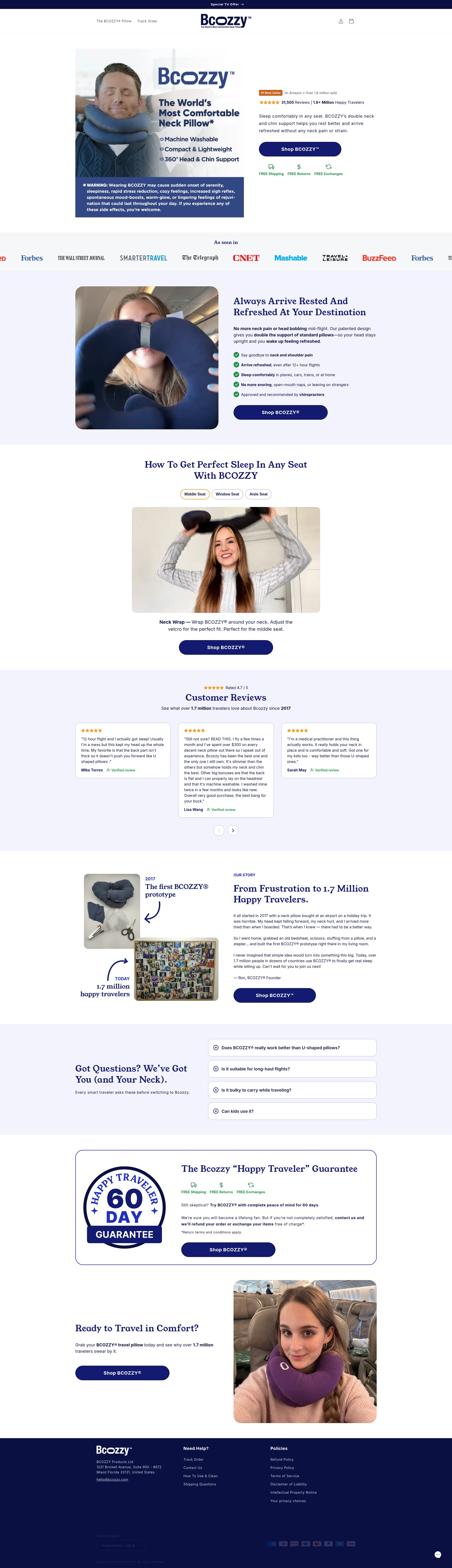 Screenshot of bcozzy.com