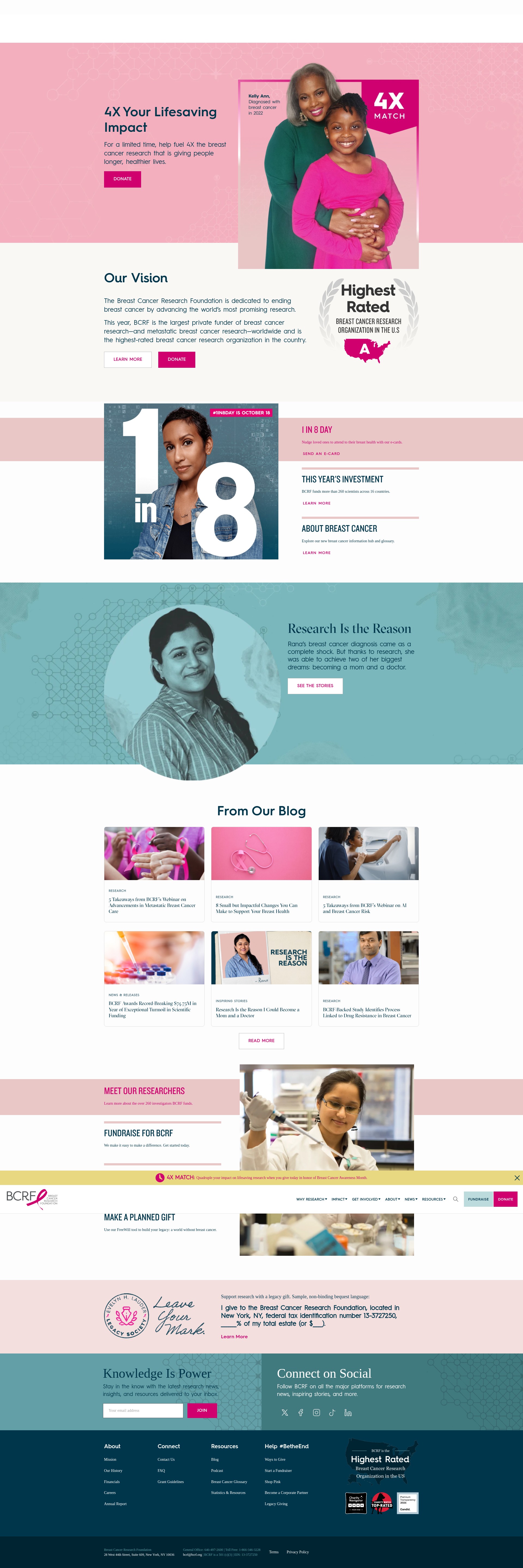 Screenshot of bcrf.org
