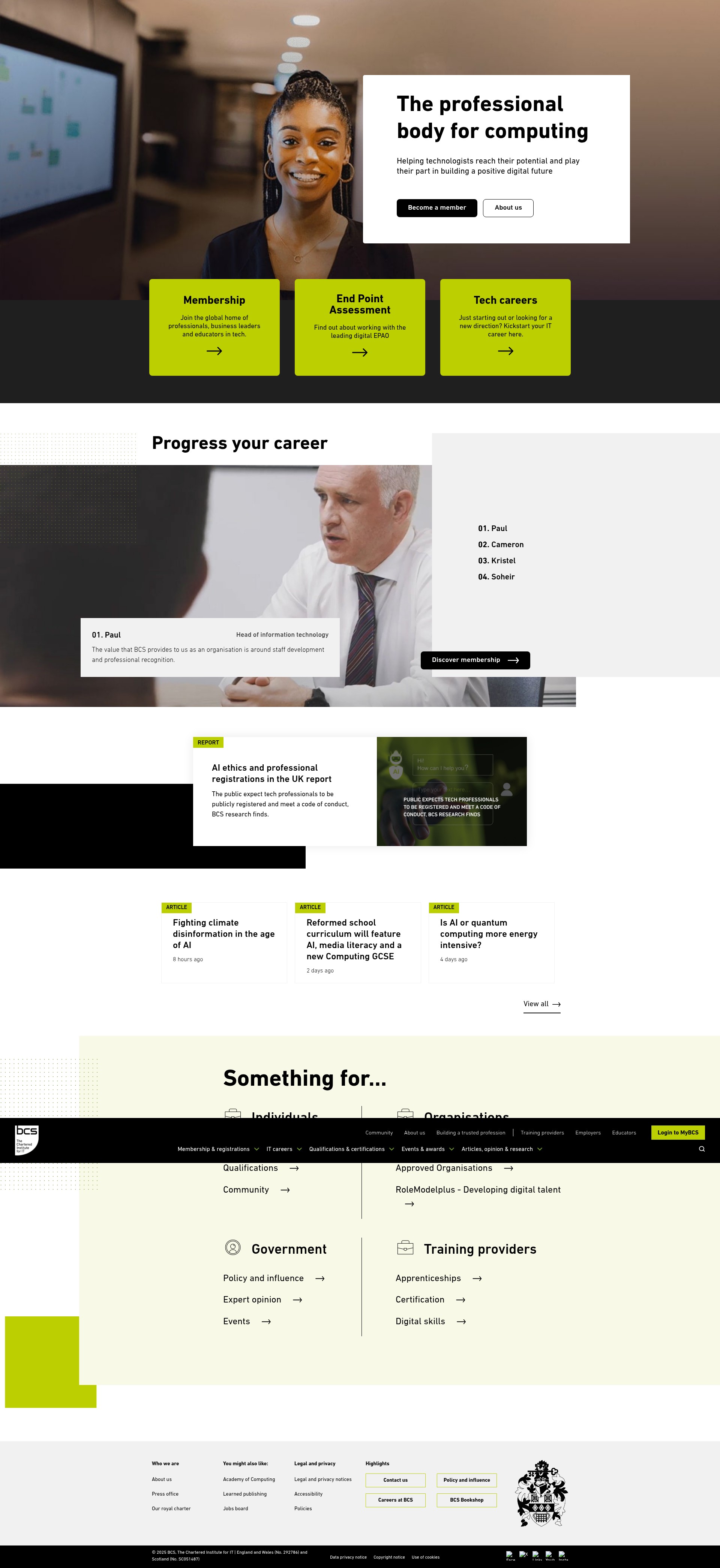 Screenshot of bcs.org