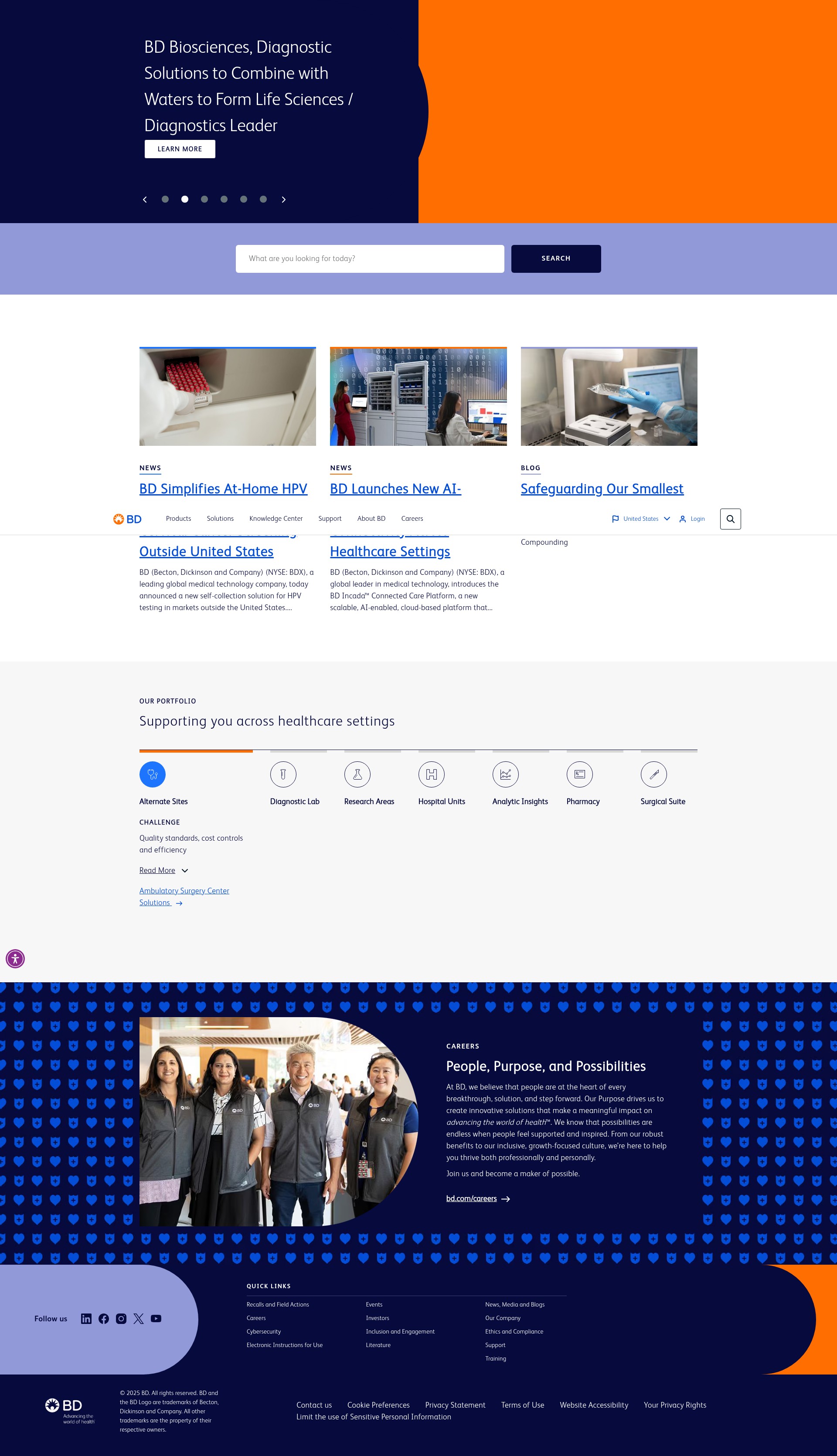 Screenshot of bd.com