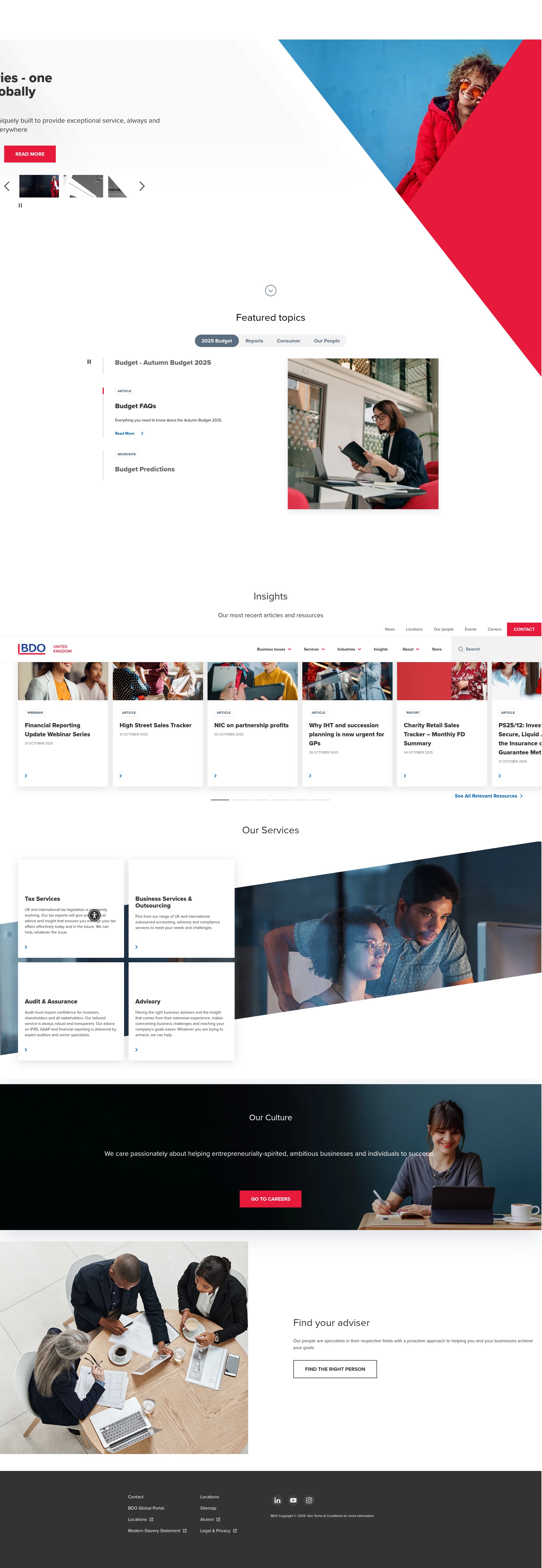 Screenshot of bdo.co.uk