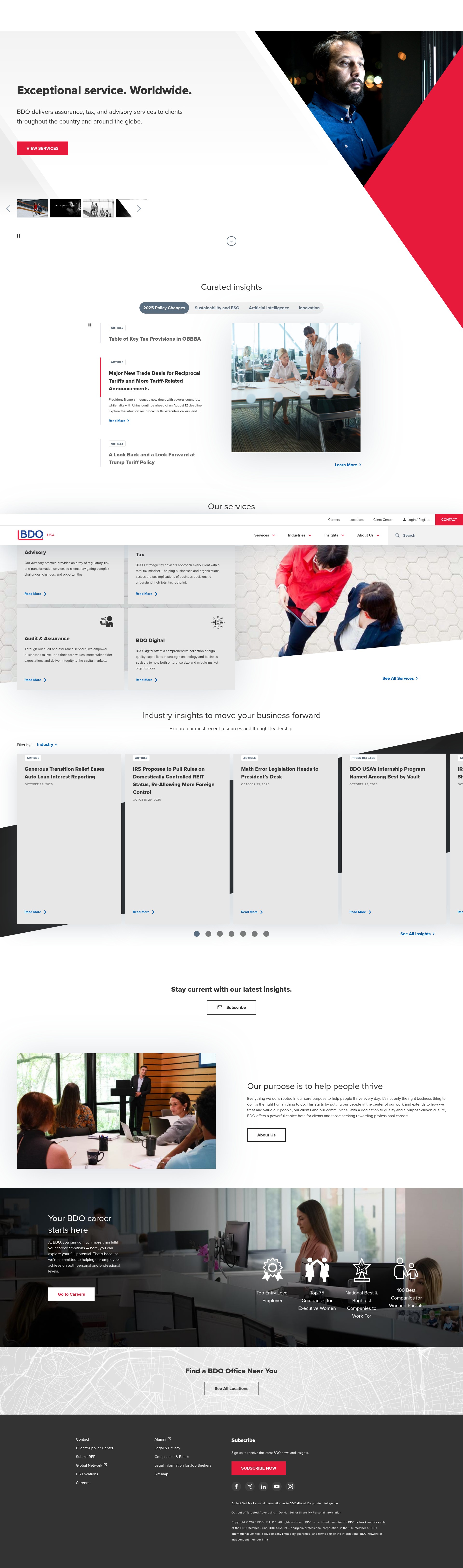 Screenshot of bdo.com