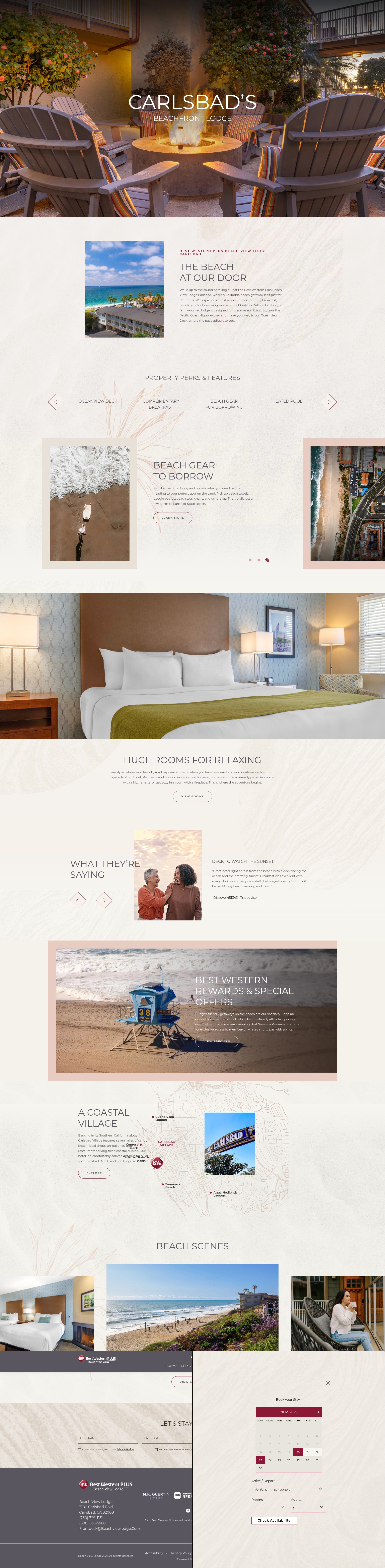 Screenshot of beachviewlodge.com