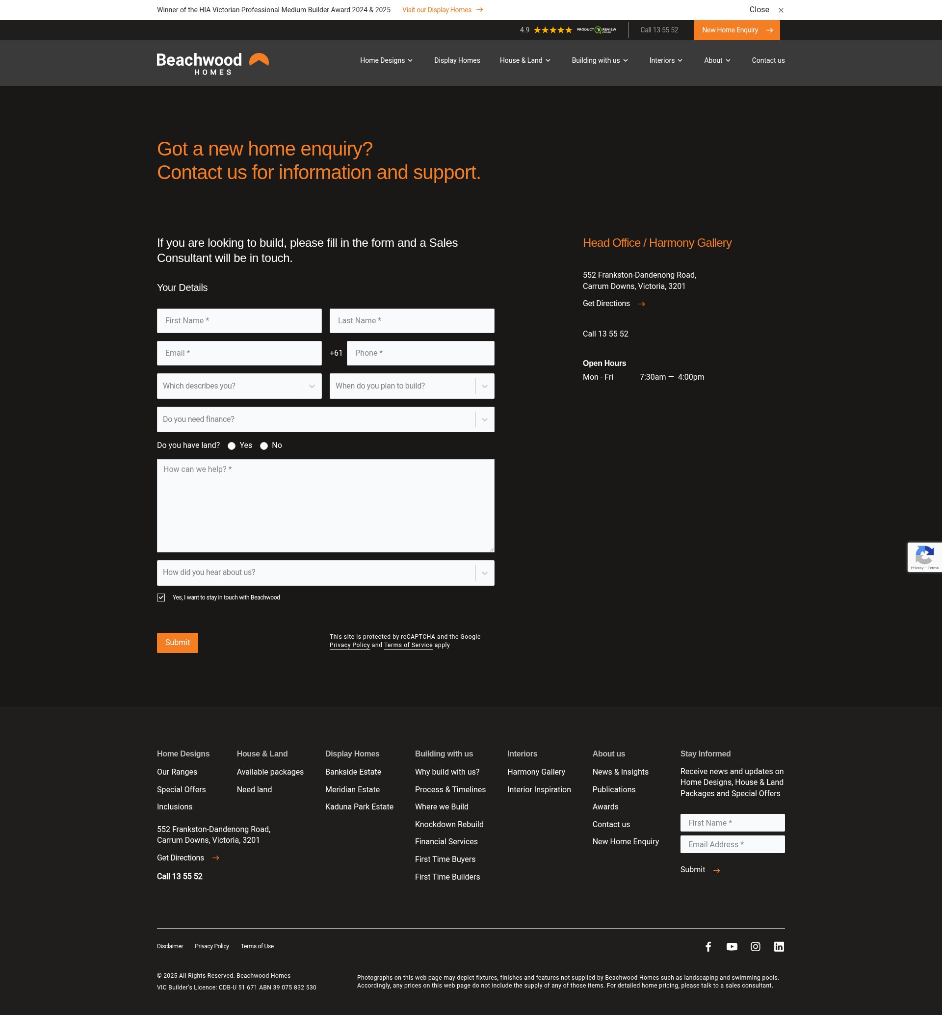 Screenshot of beachwoodhomes.com.au