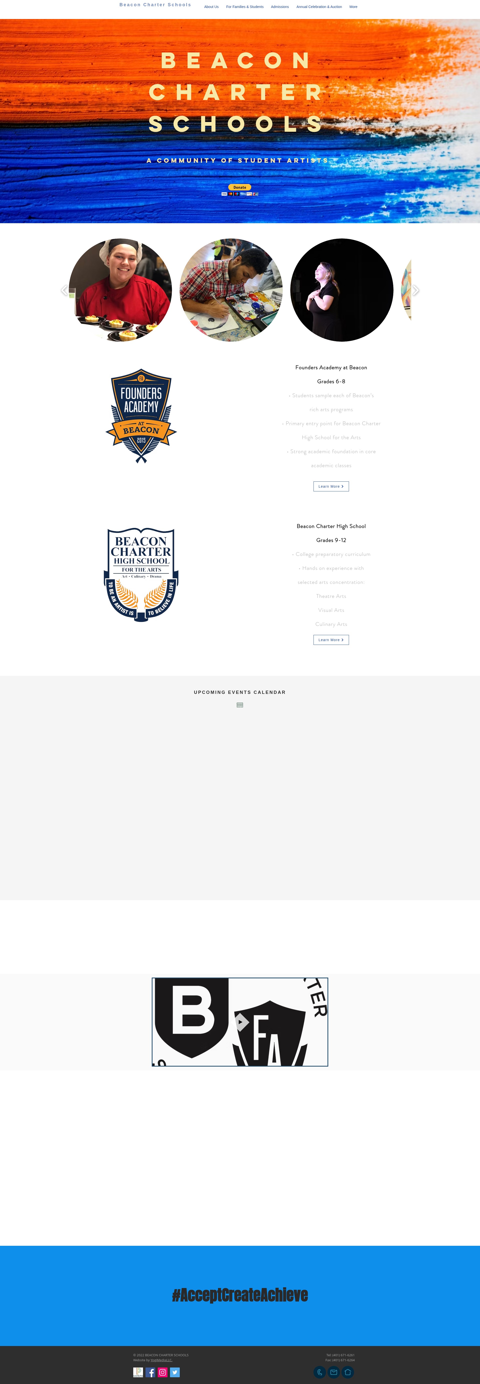 Screenshot of beaconart.org