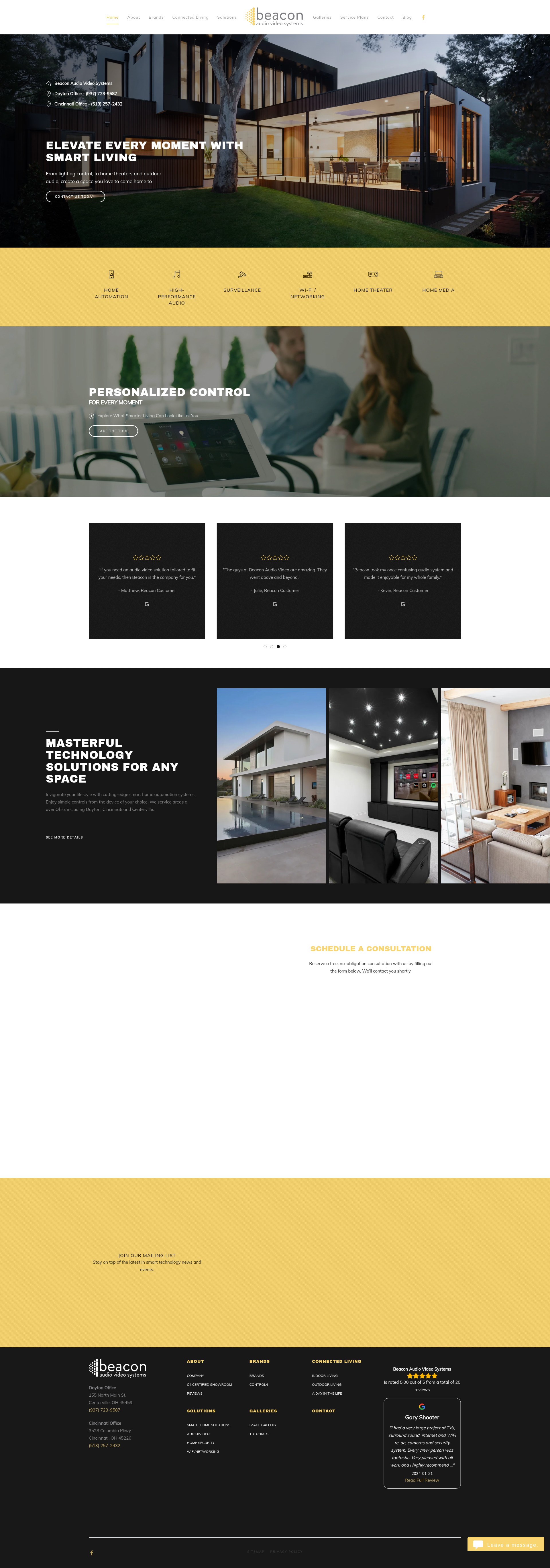 Screenshot of beaconaudiovideosystems.com