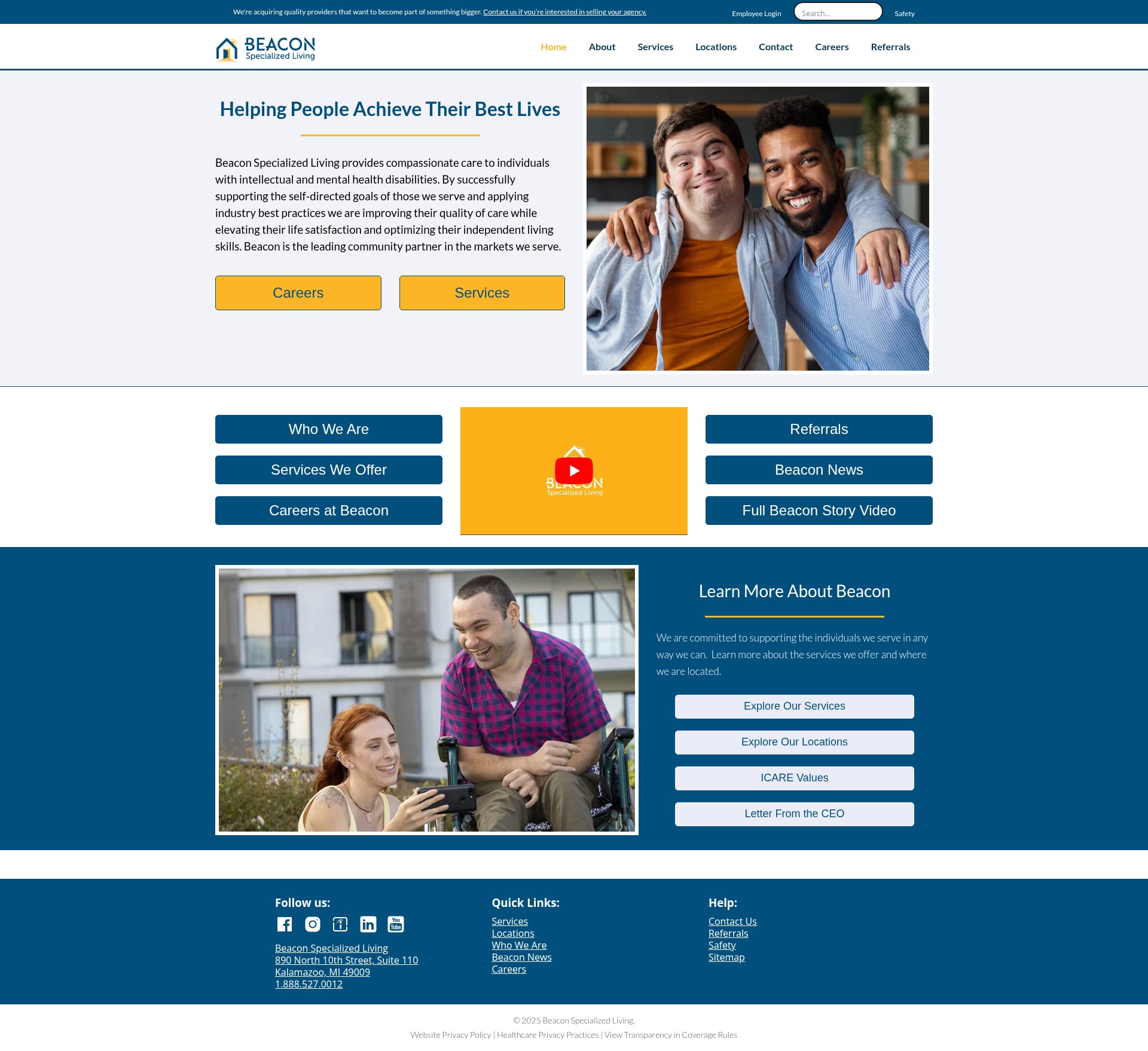 Screenshot of beaconspecialized.org