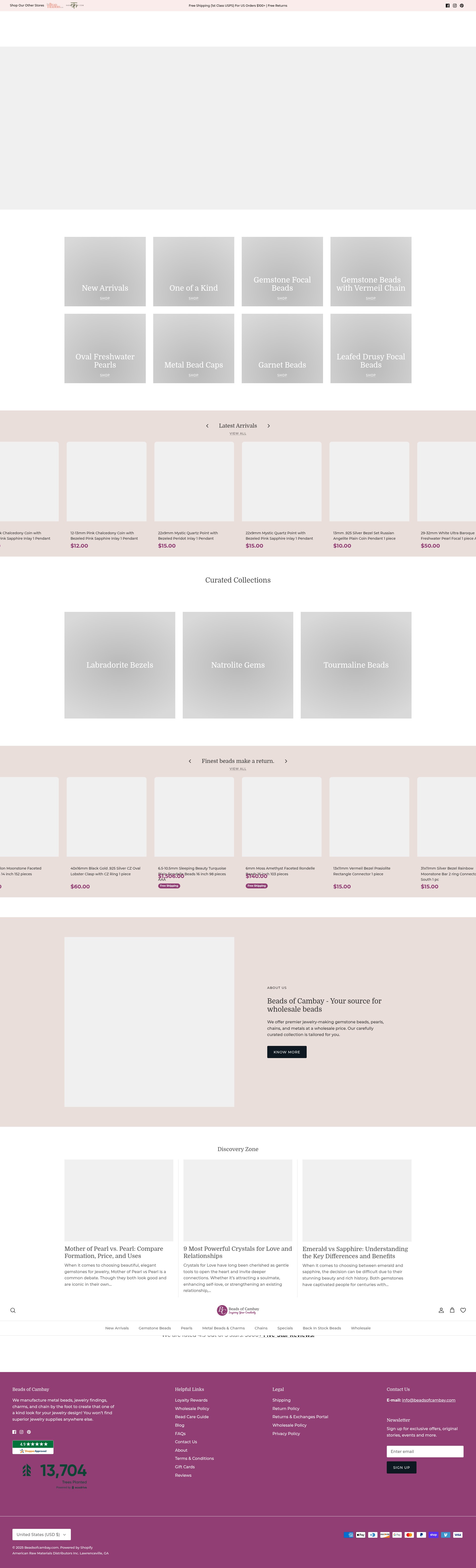 Screenshot of beadsofcambay-com.myshopify.com