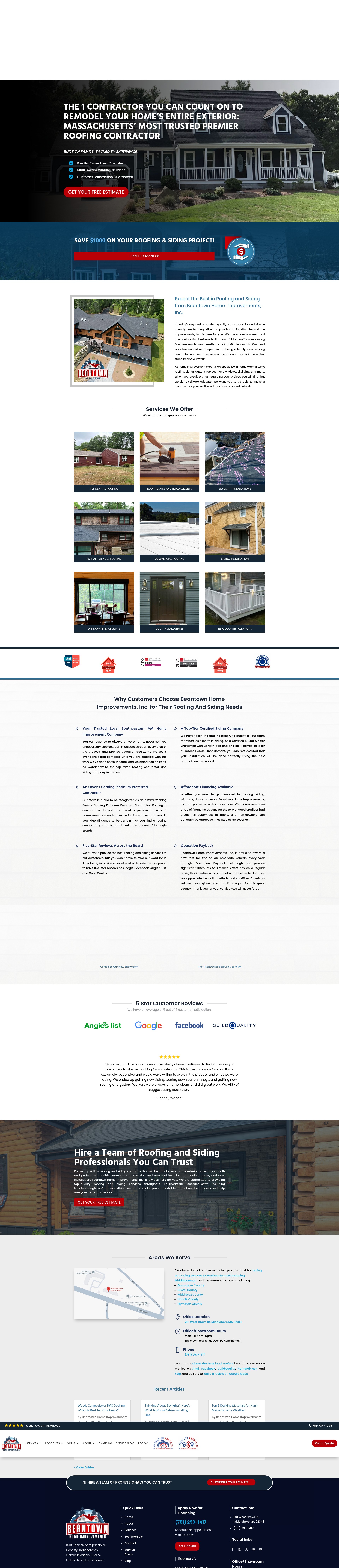 Screenshot of beantownhi.com