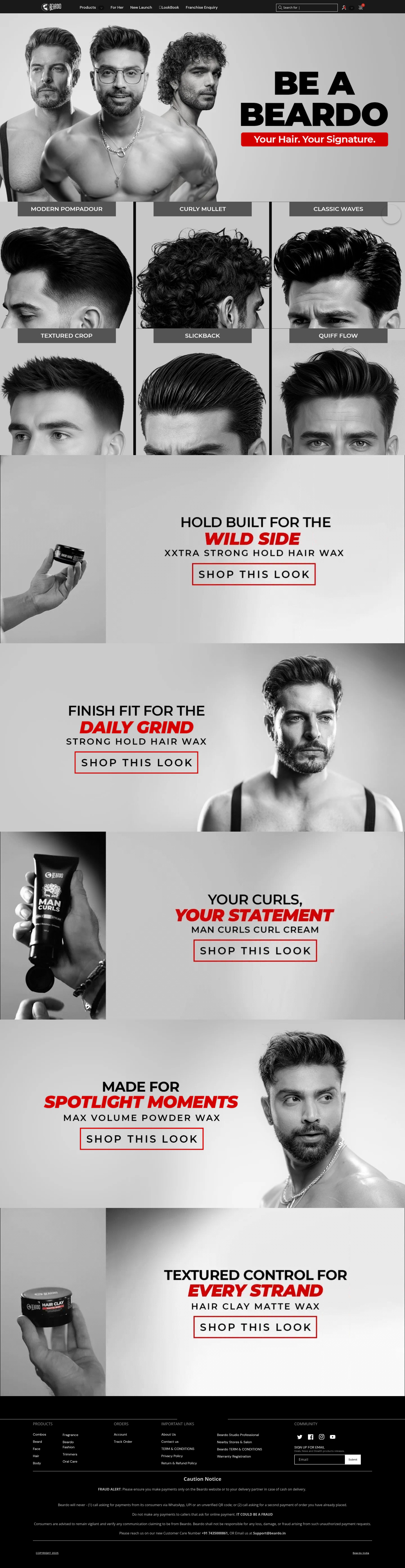 Screenshot of beardo.in