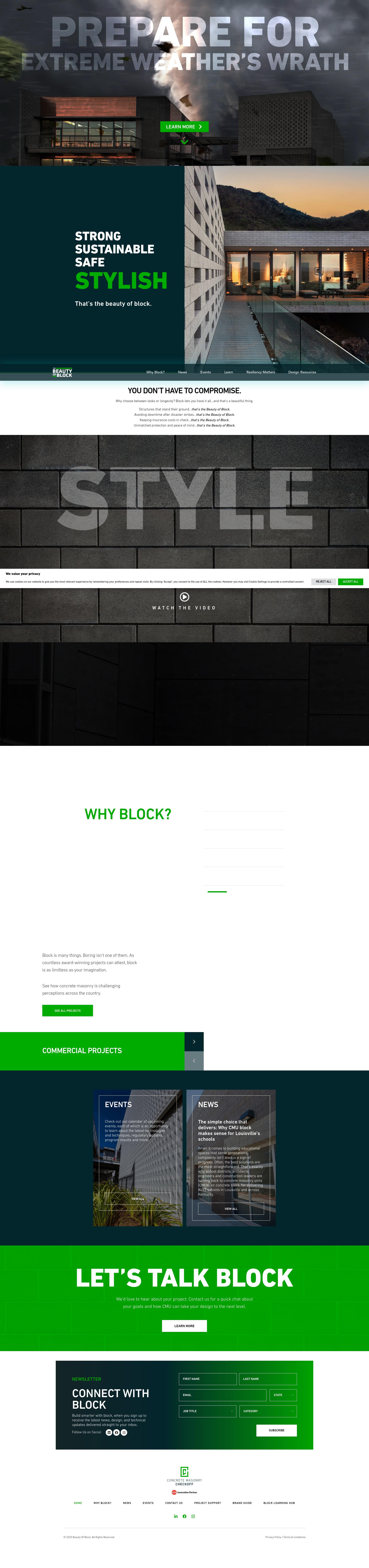 Screenshot of beautyofblock.com