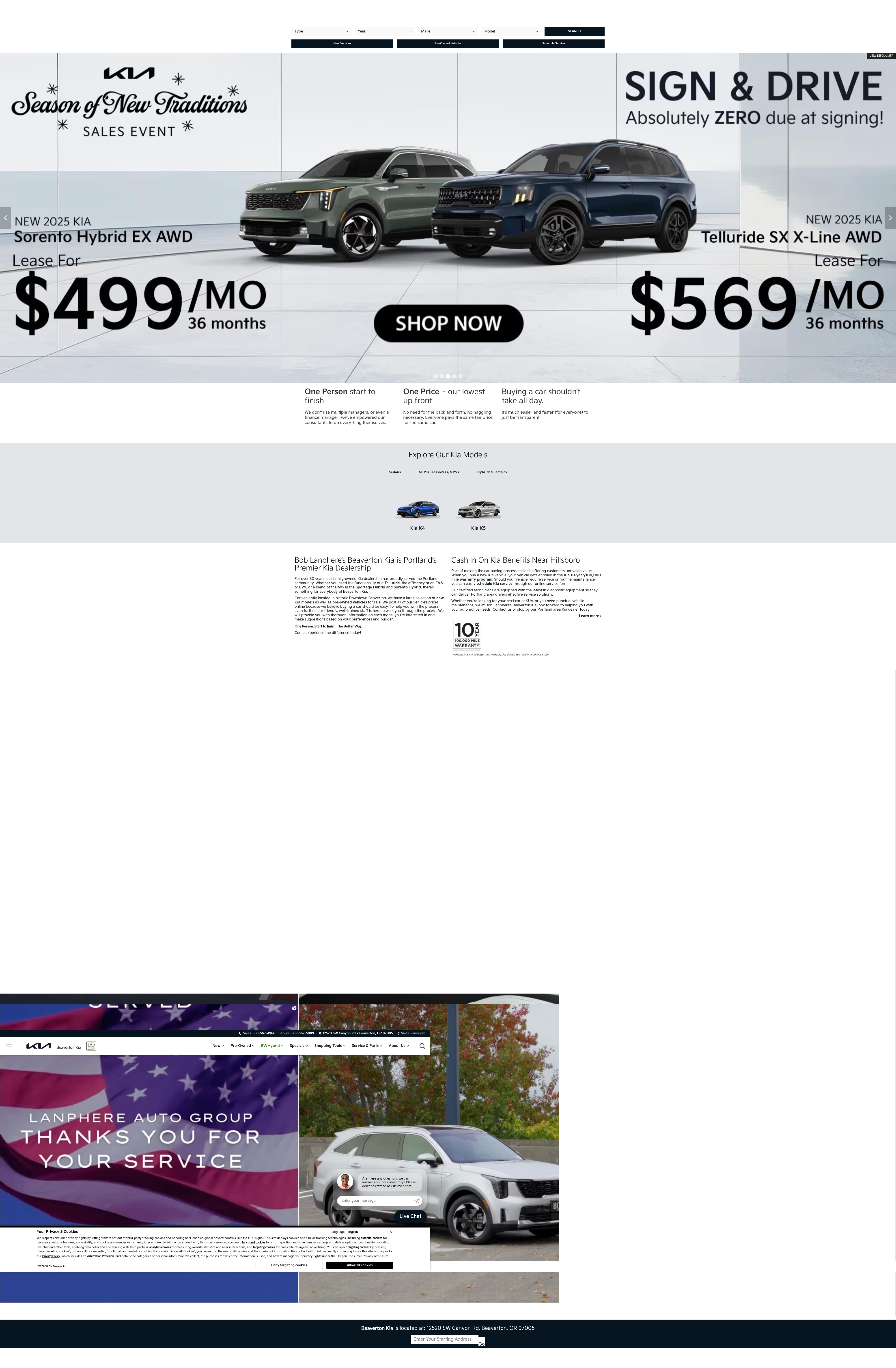 Screenshot of beavertonkia.com