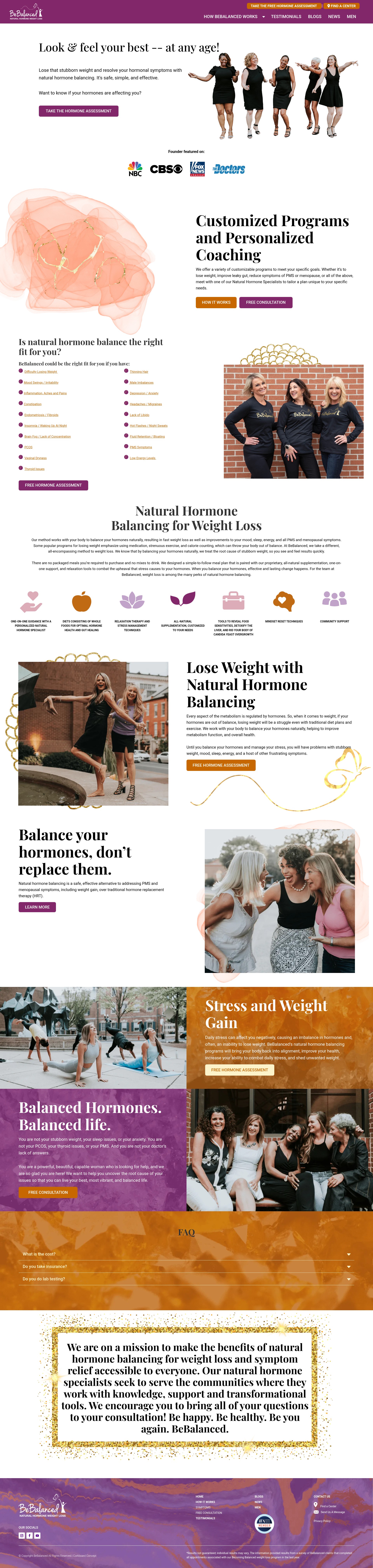 Screenshot of bebalancedcenters.com