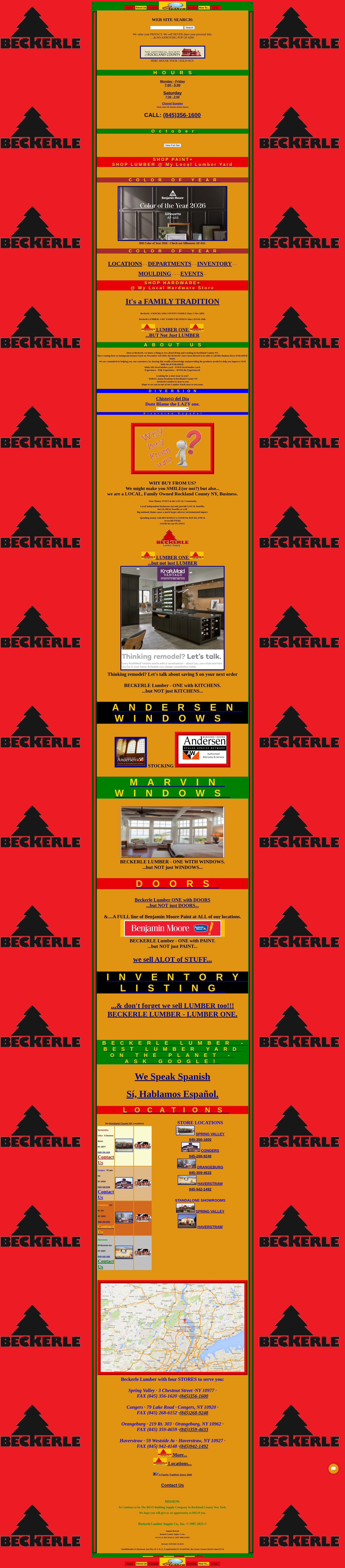 Screenshot of beckerlelumber.com