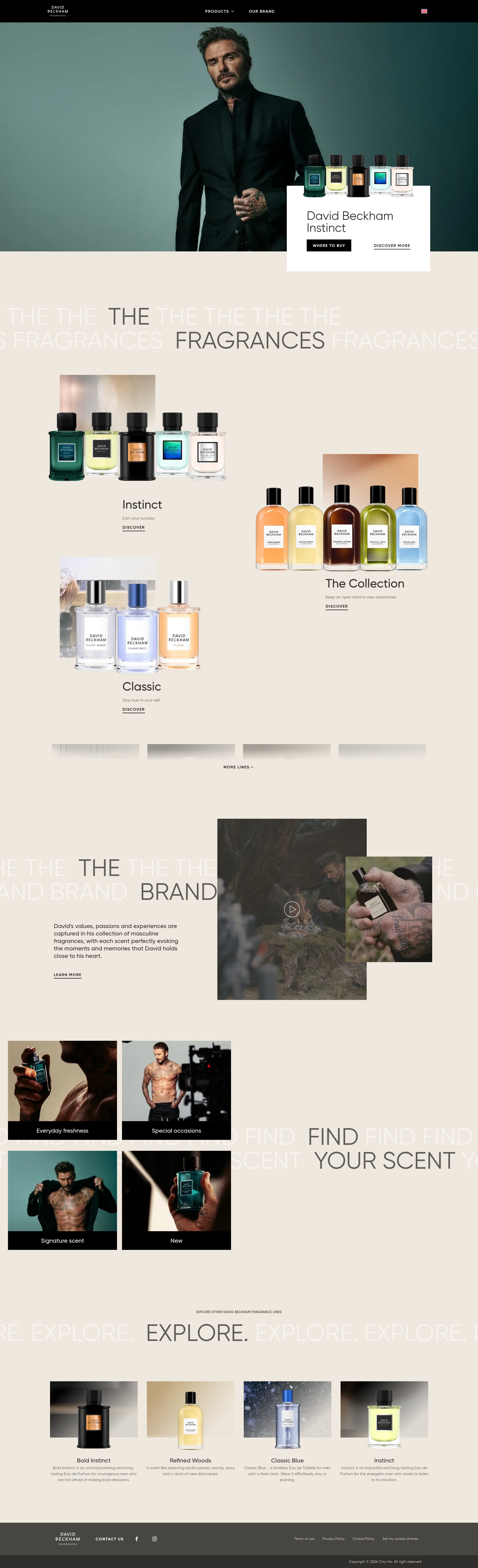 Screenshot of beckham-fragrances.com