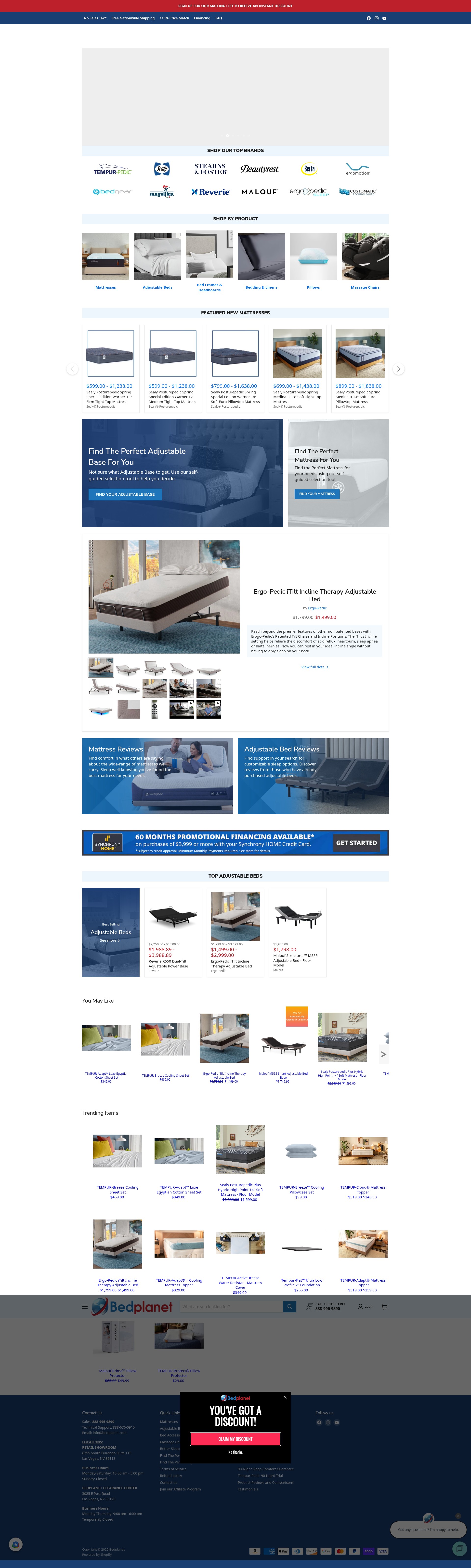 Screenshot of bedplanet.com