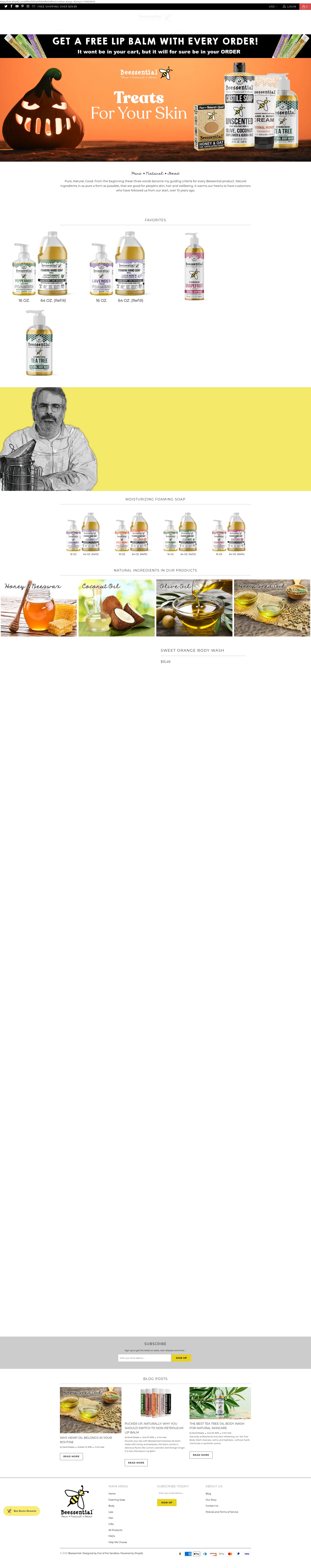 Screenshot of beessential.com
