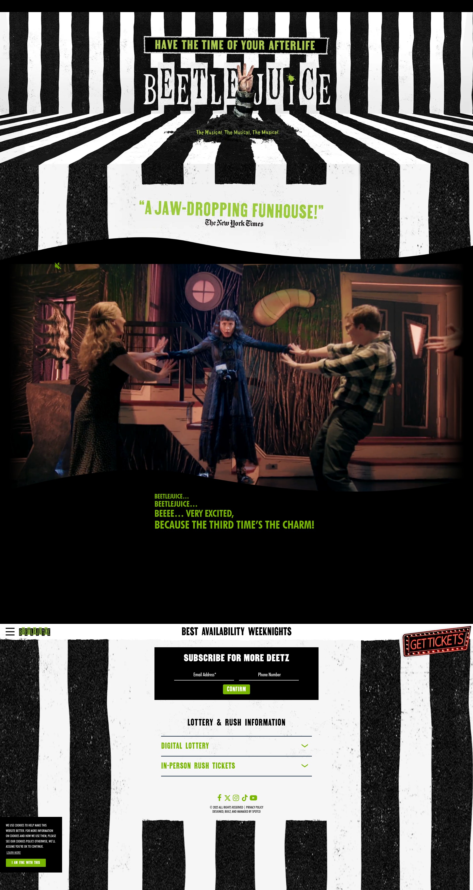 Screenshot of beetlejuicebroadway.com