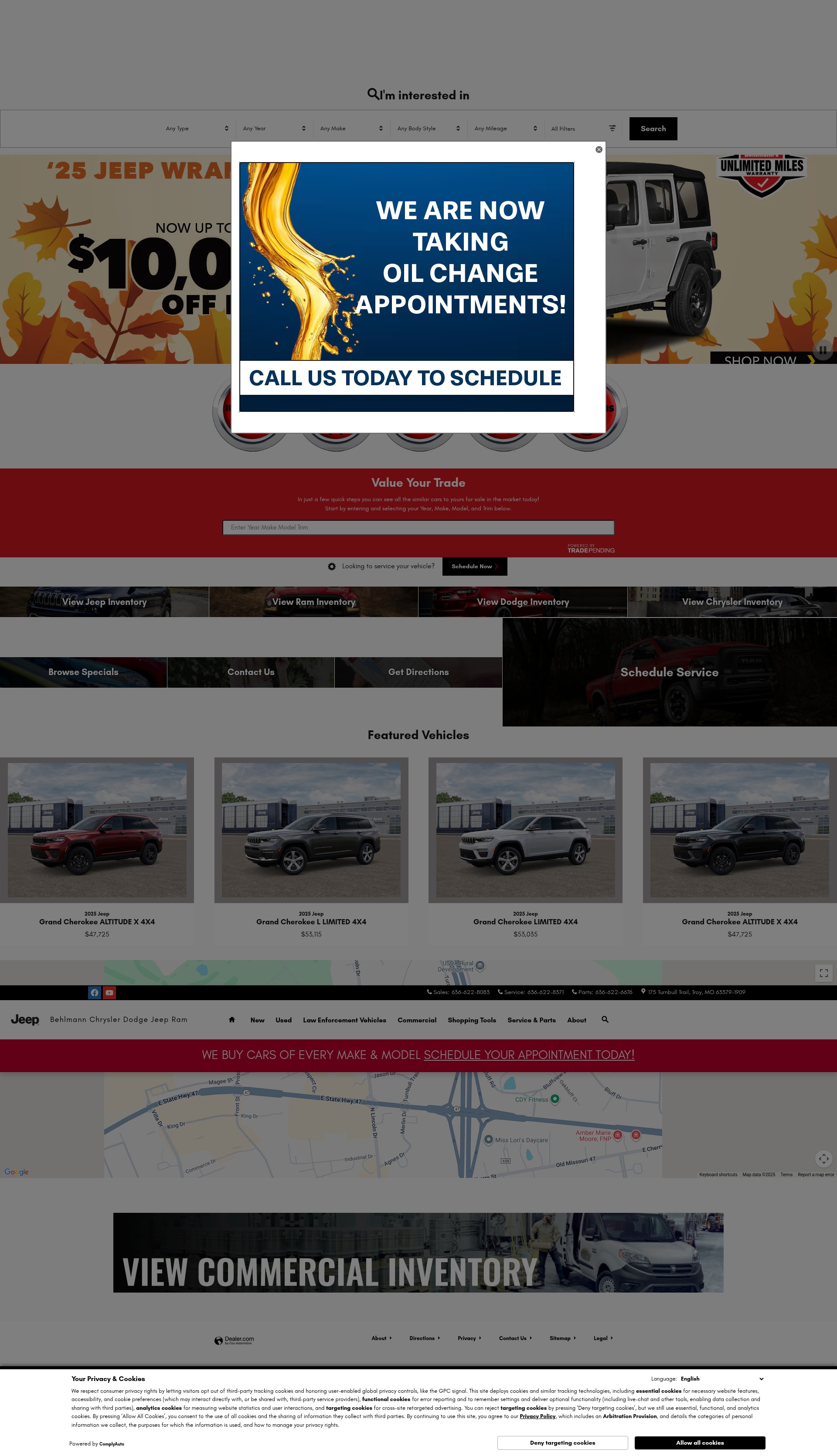 Screenshot of behlmanncdjr.com