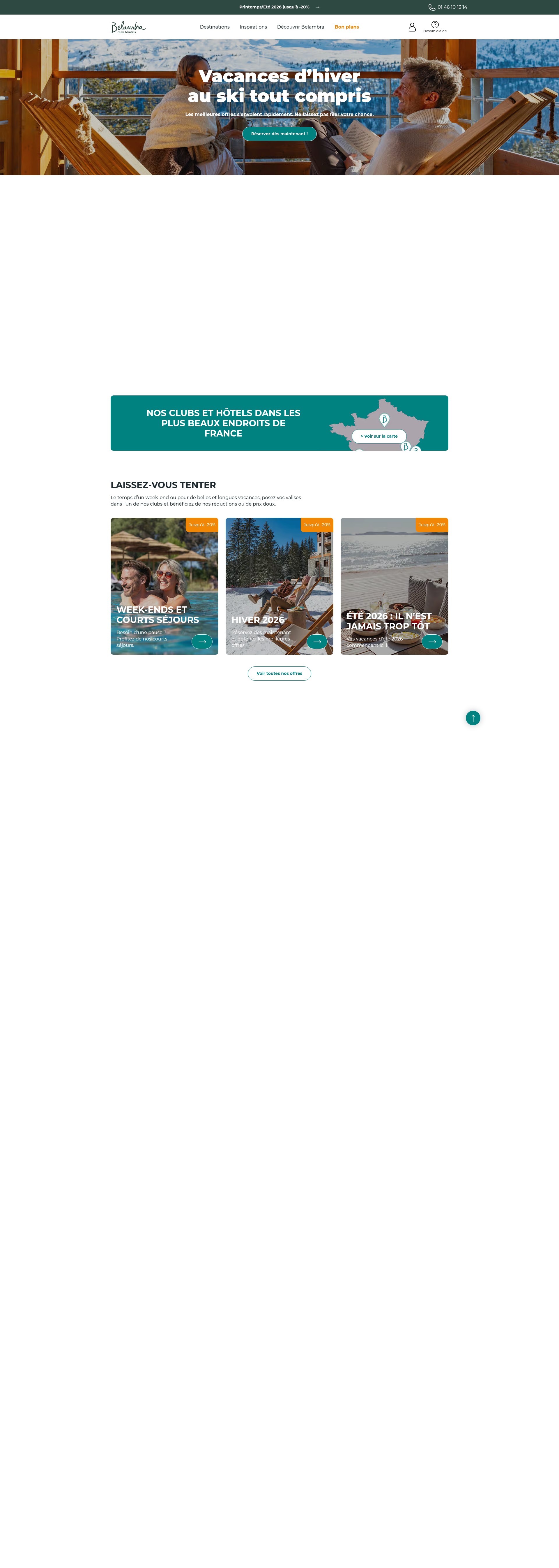 Screenshot of belambra.fr
