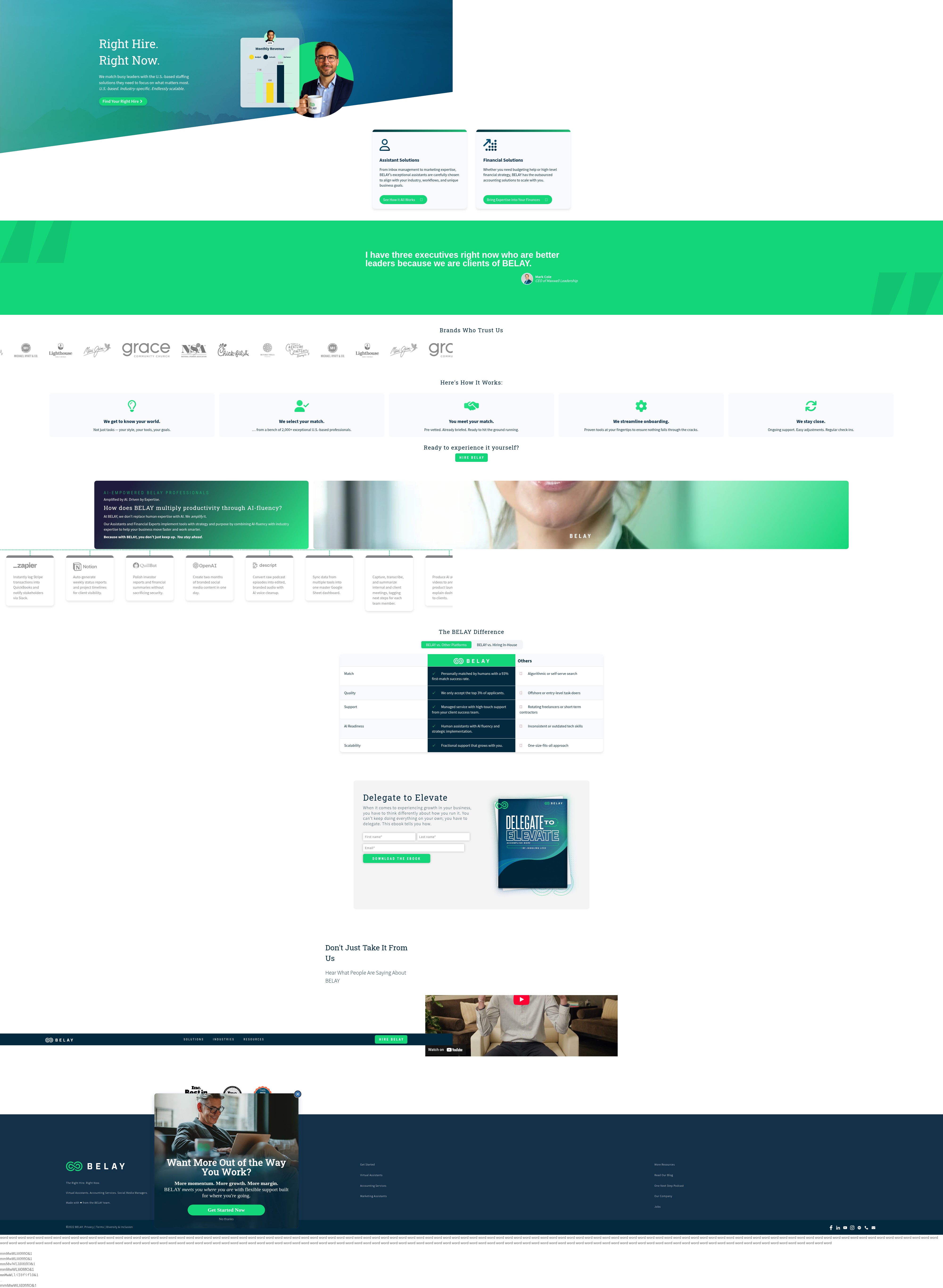 Screenshot of belaysolutions.com