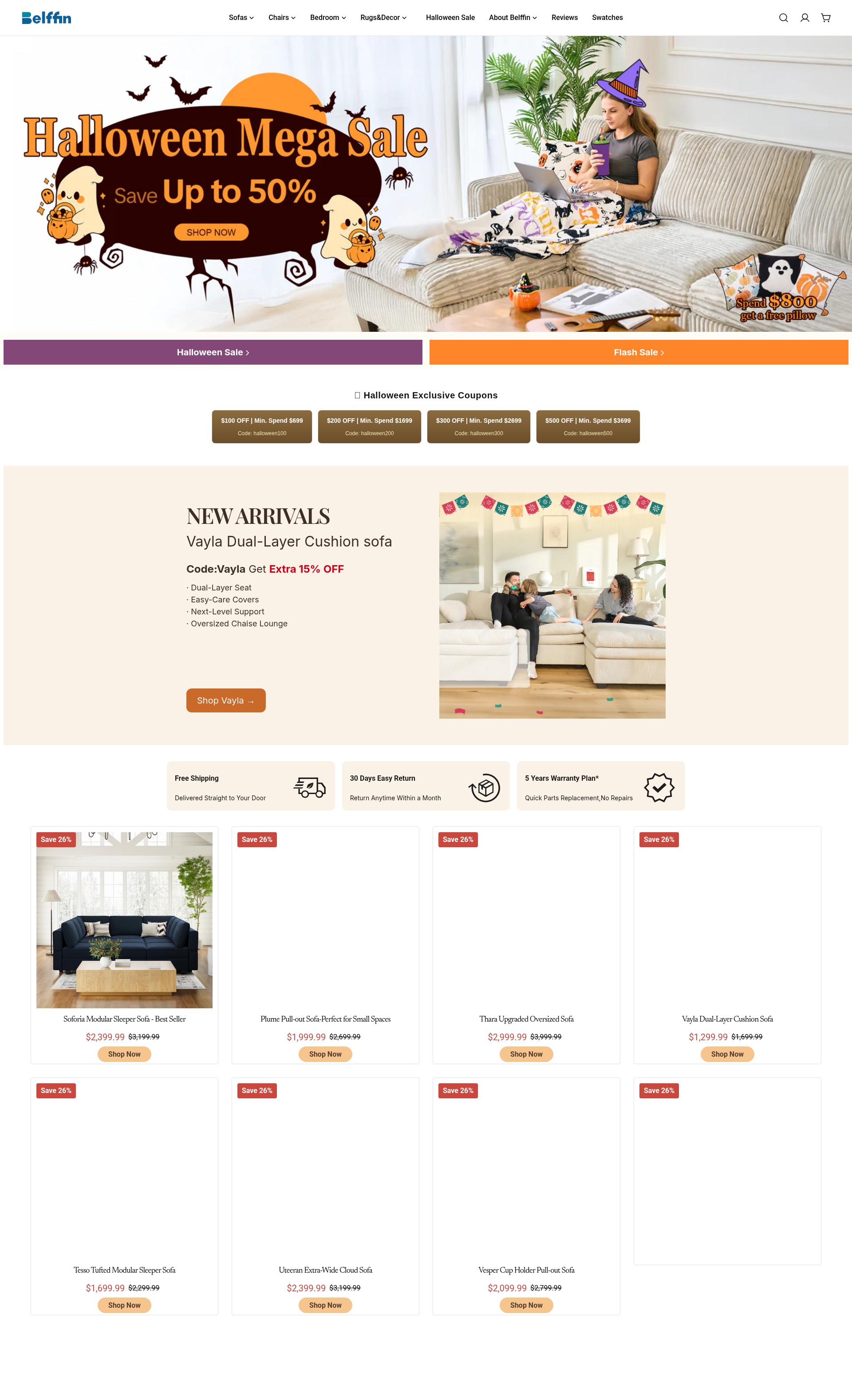 Screenshot of belffin.com