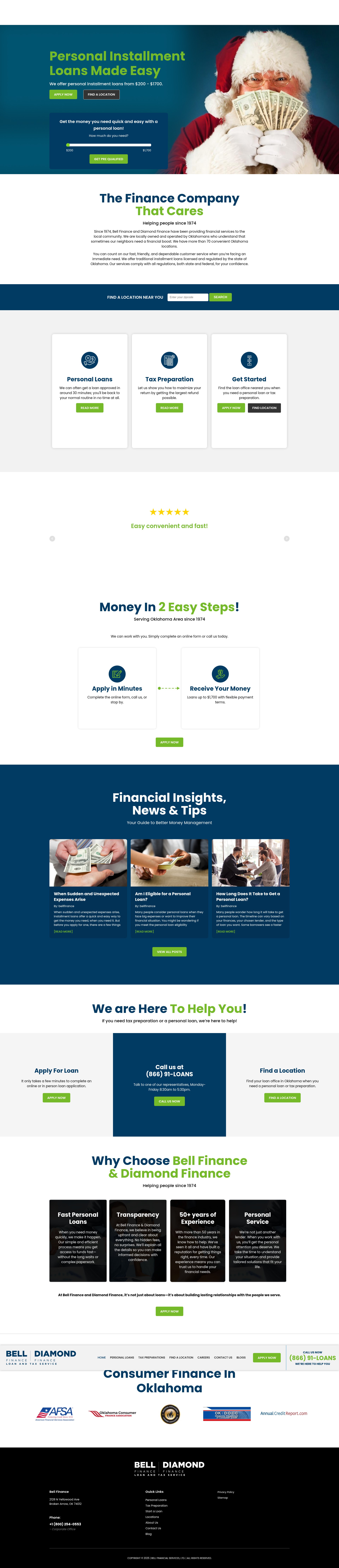 Screenshot of bell-finance.com