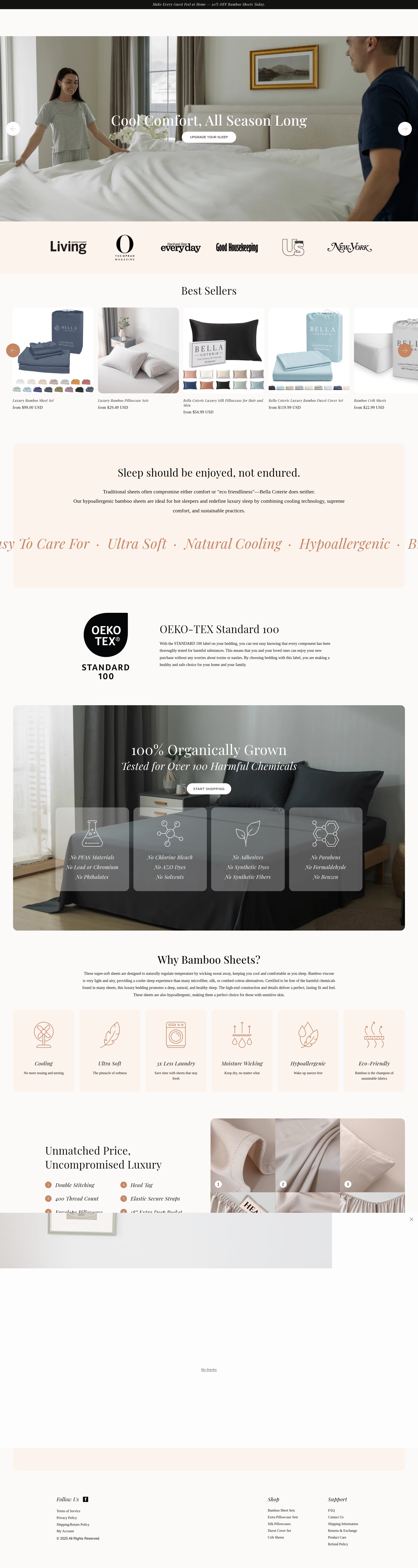 Screenshot of bellacoterie.com