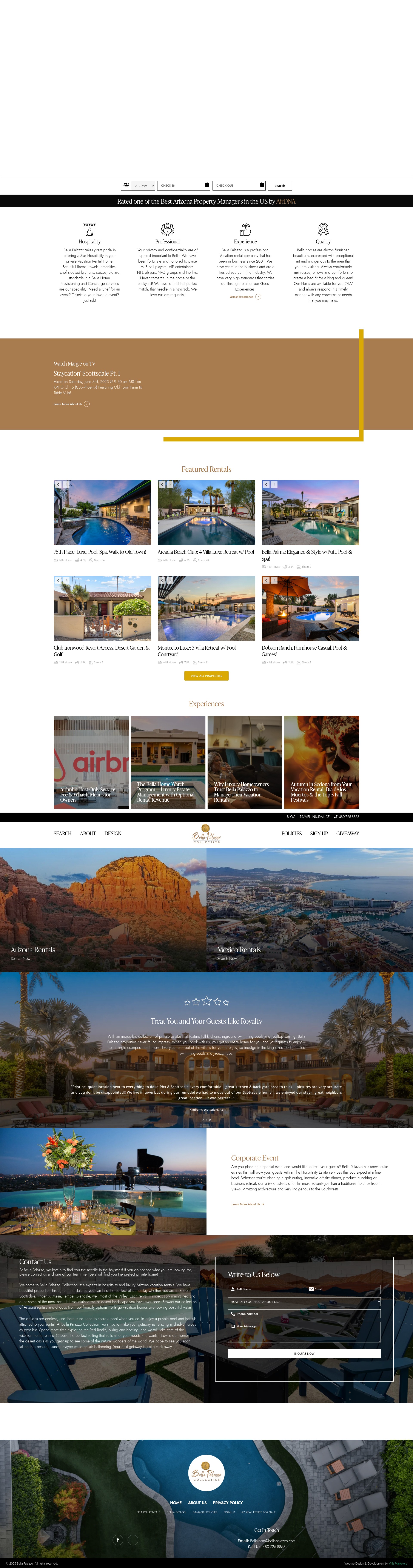 Screenshot of bellapalazzo.com