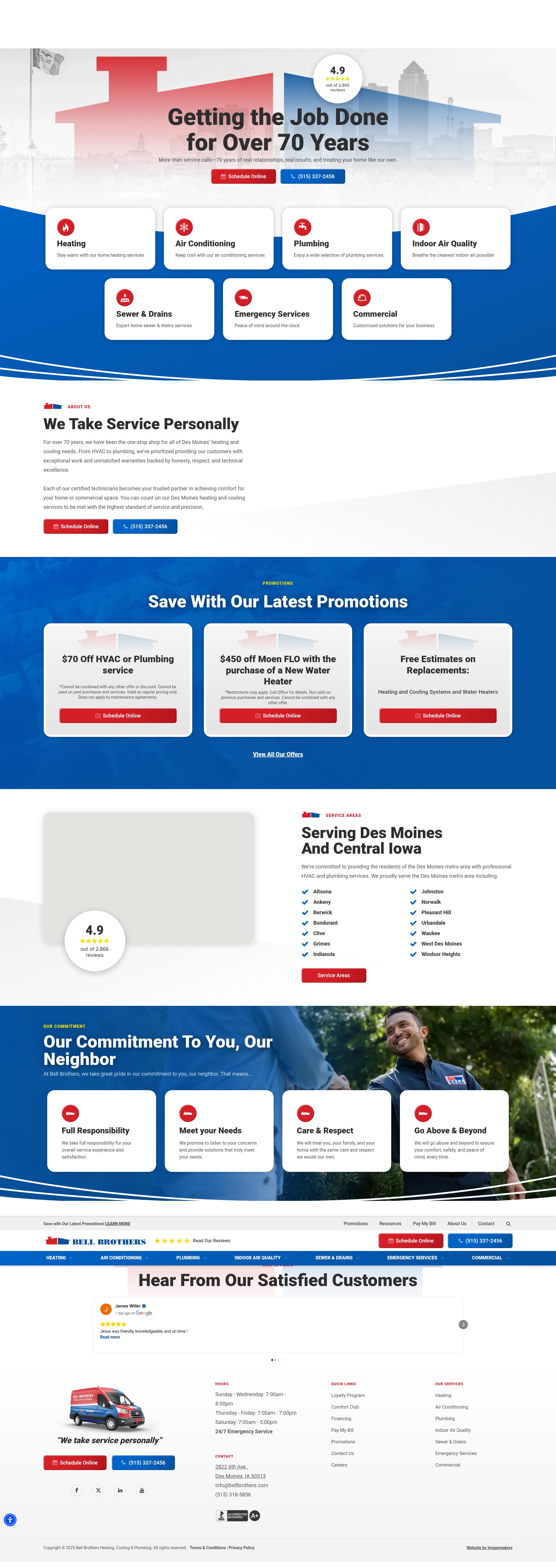 Screenshot of bellbrothers.com