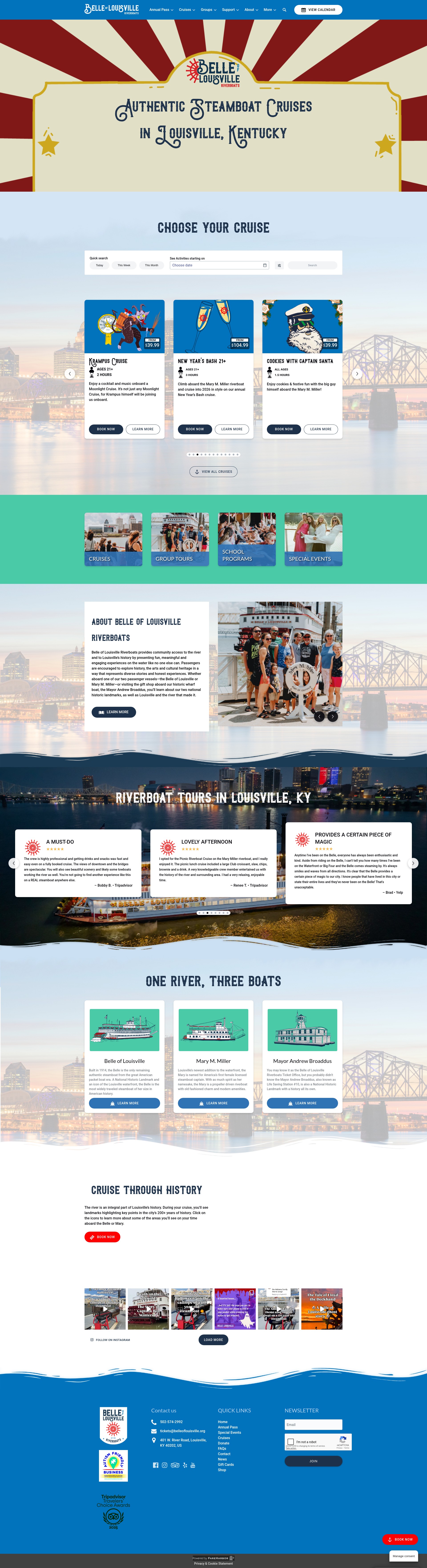 Screenshot of belleoflouisville.org