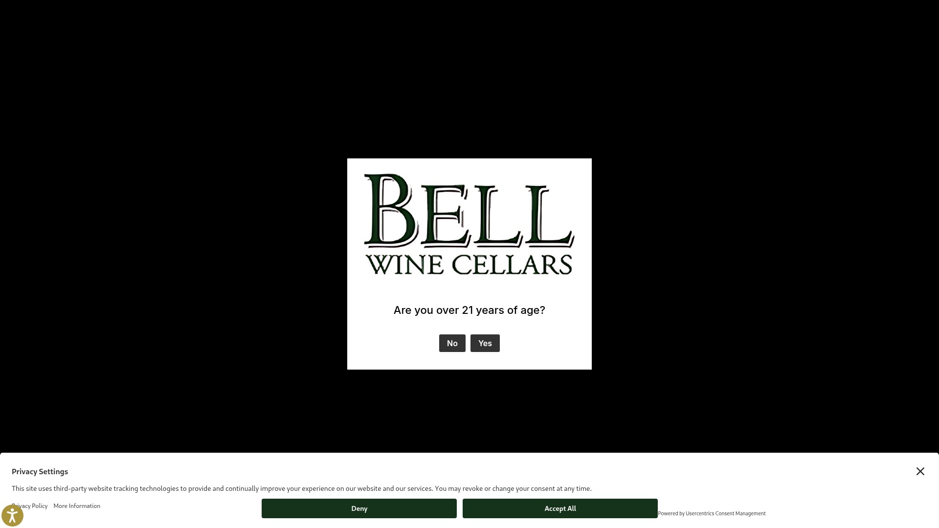 Screenshot of bellwine.com