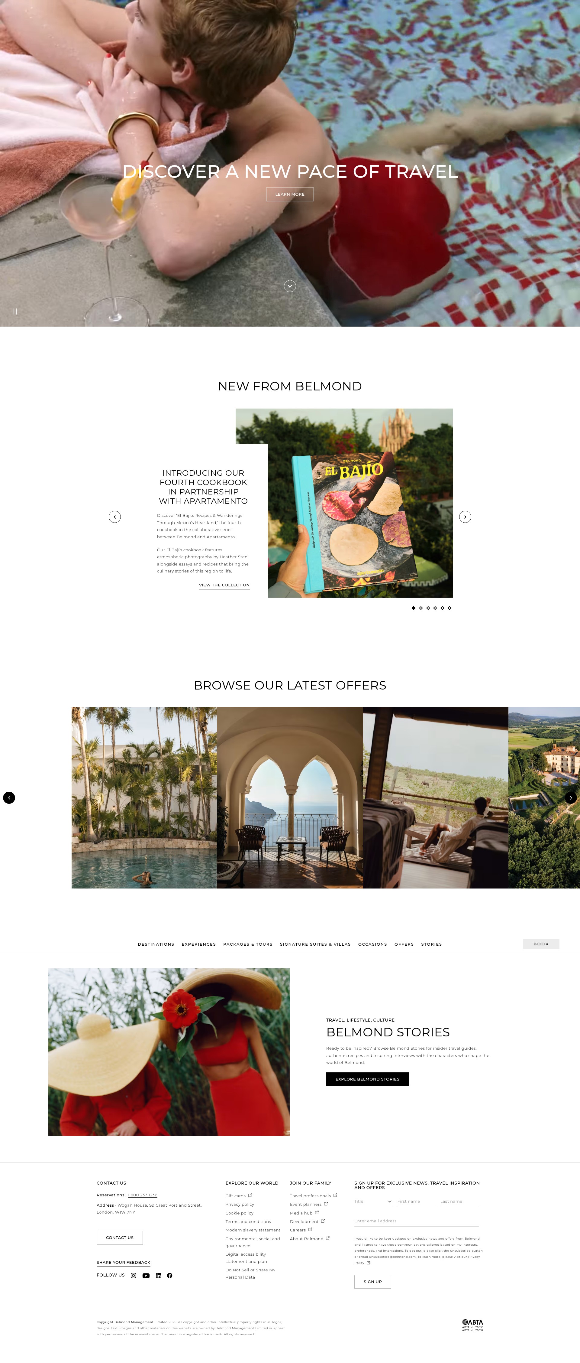 Screenshot of belmond.com