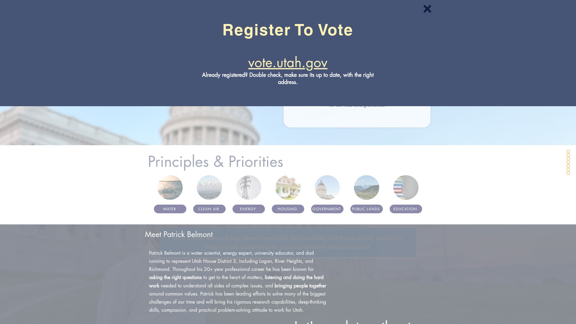 Screenshot of belmont4utah.org