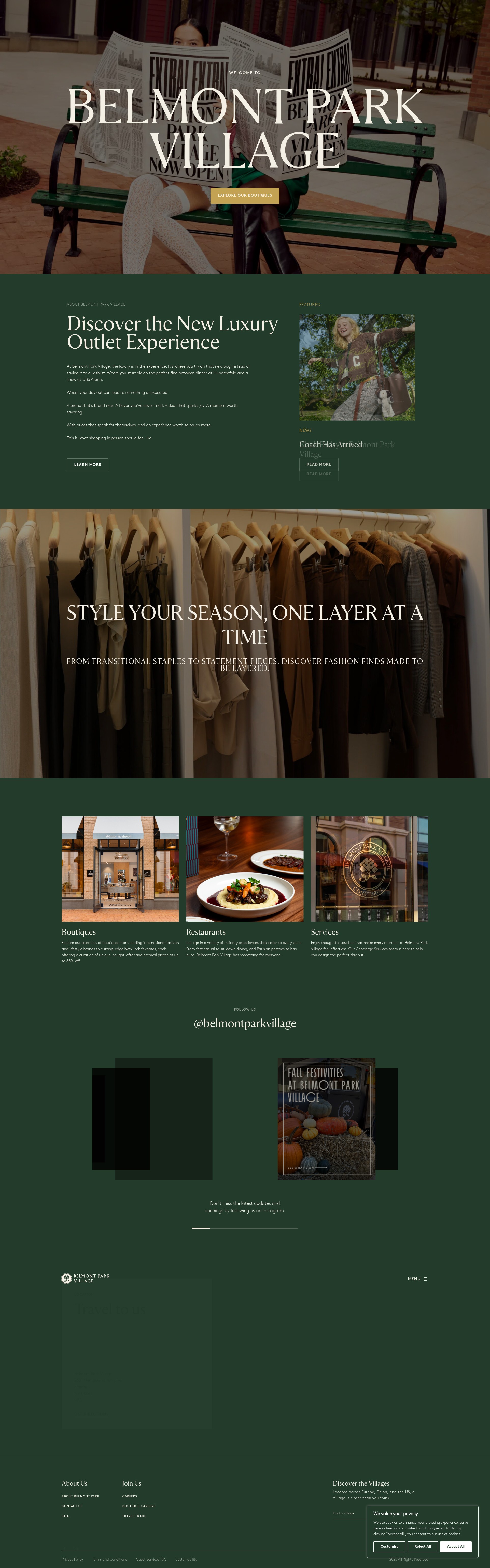 Screenshot of belmontparkvillage.com