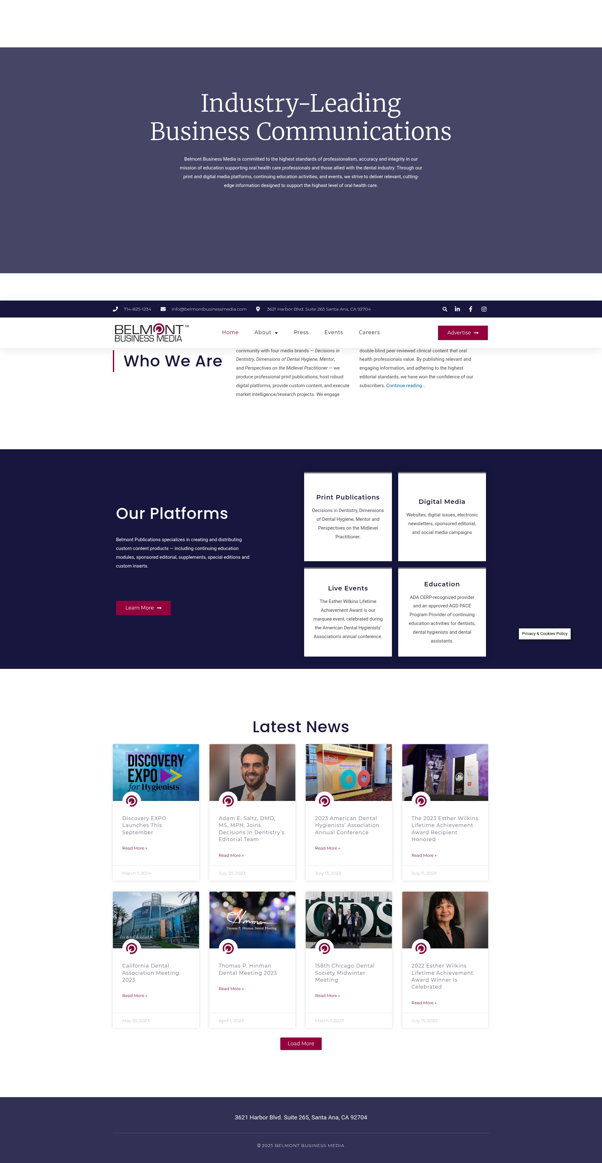 Screenshot of belmontpublications.com