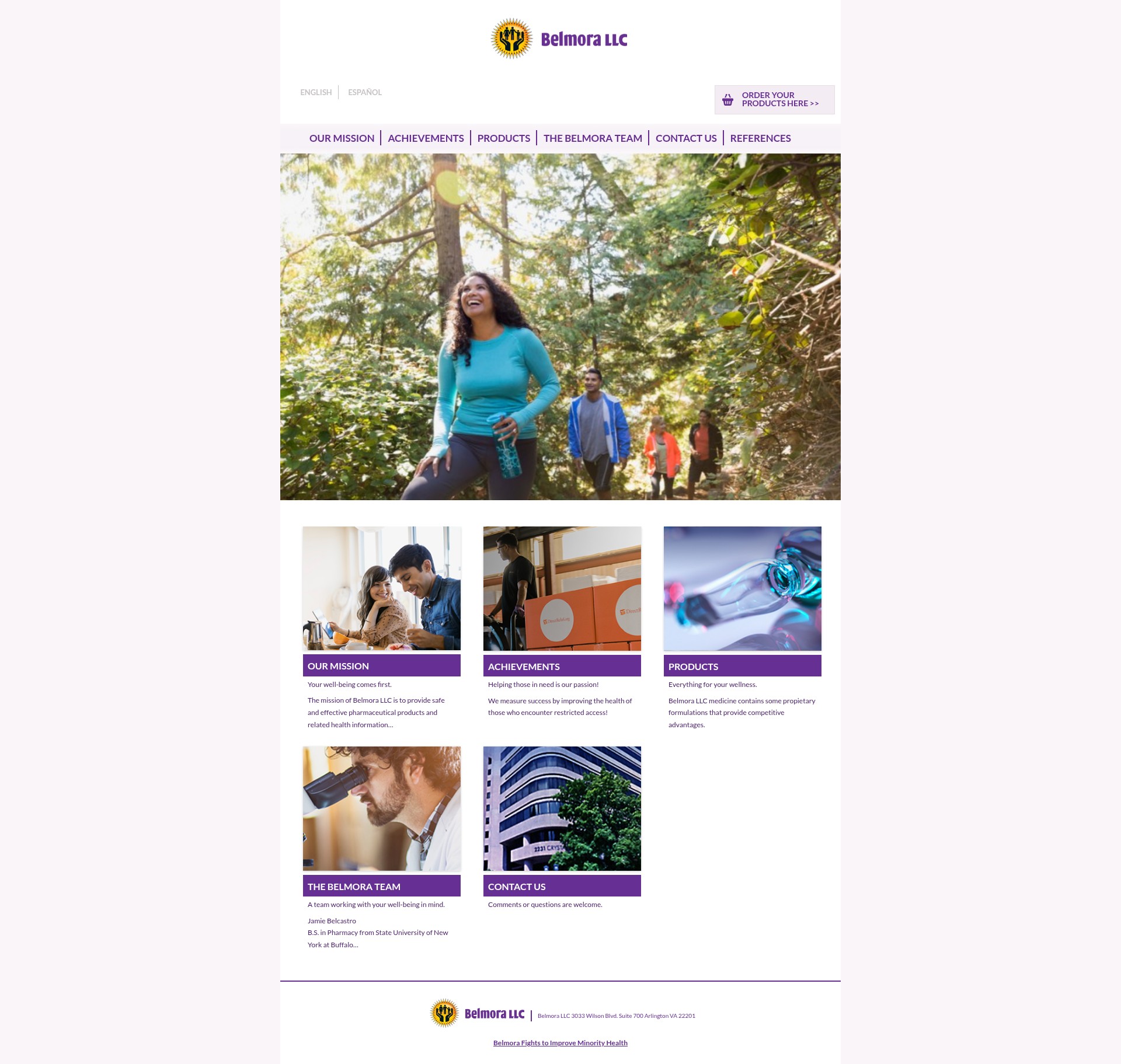 Screenshot of belmorallc.com