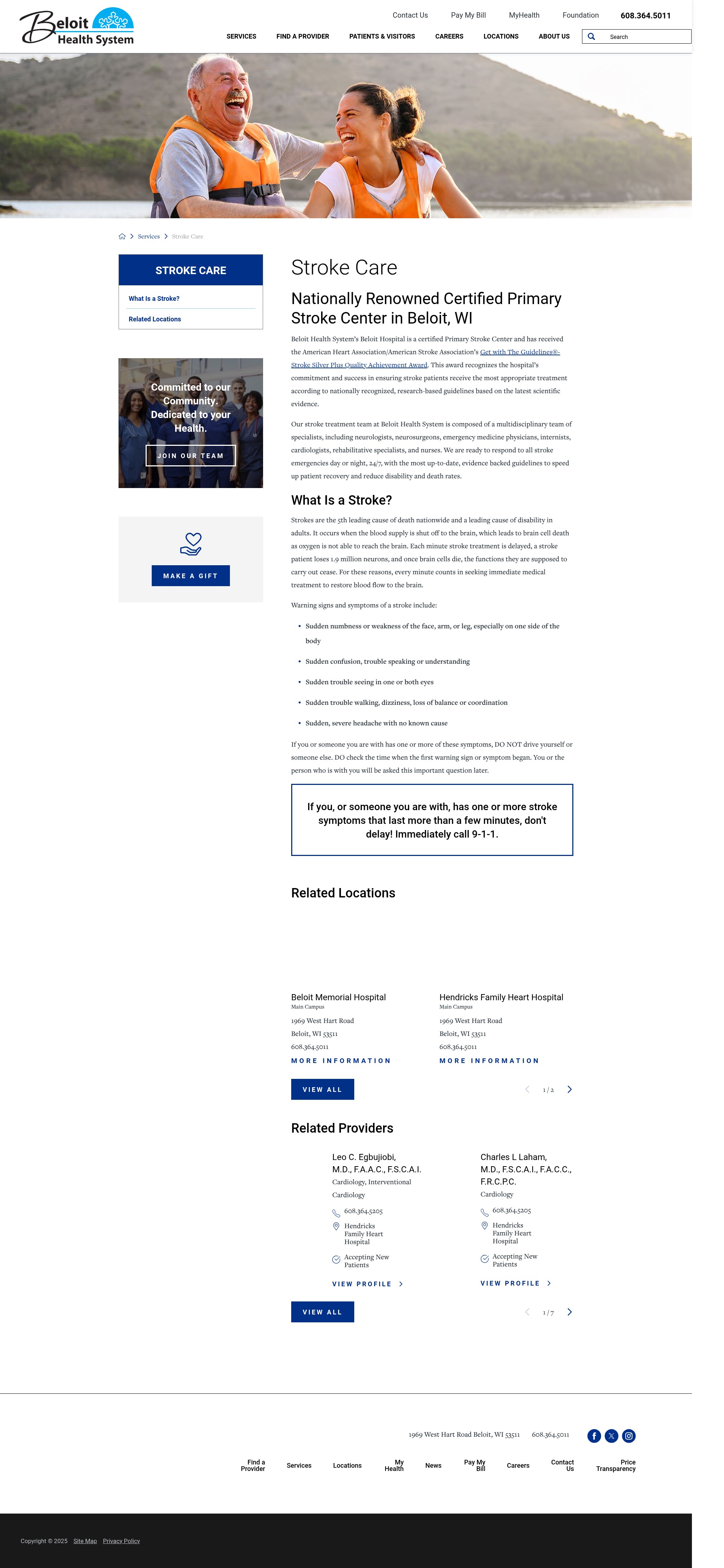 Screenshot of beloithealthsystem.org