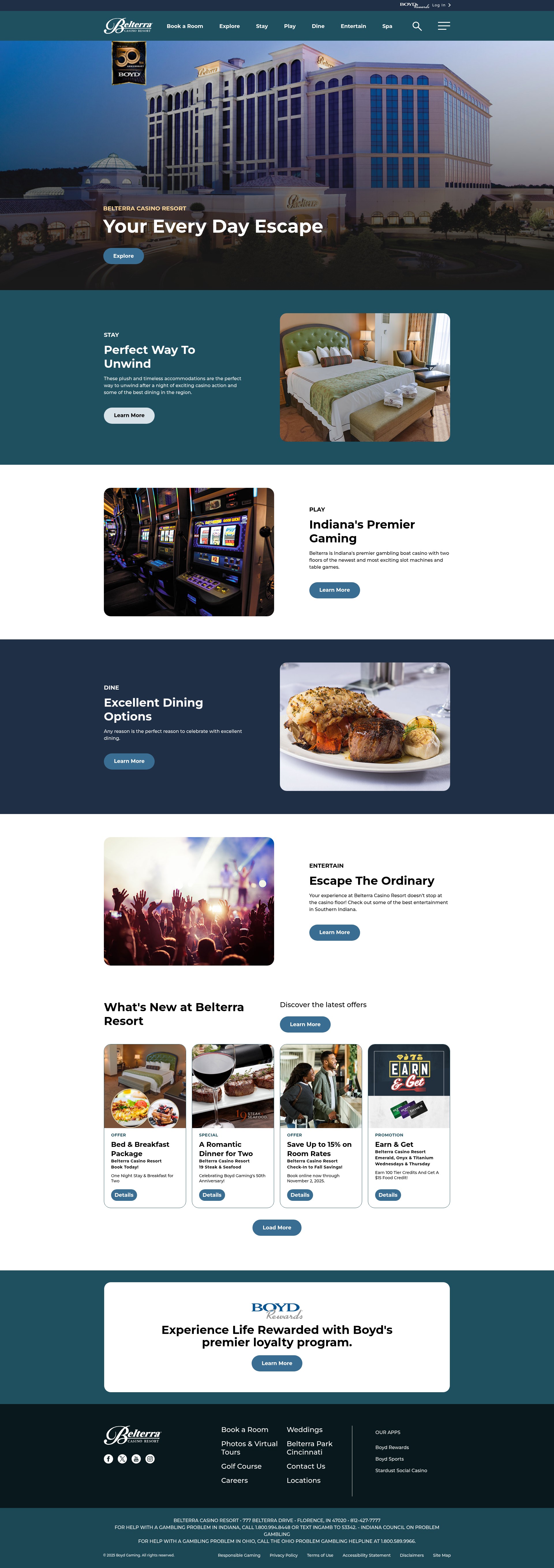 Screenshot of belterracasino.com
