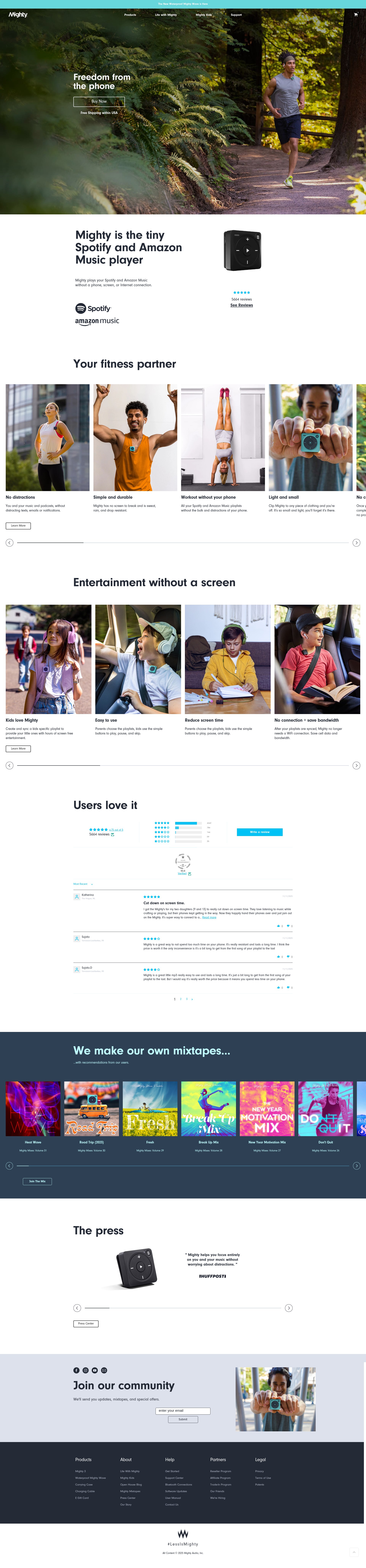 Screenshot of bemighty.com