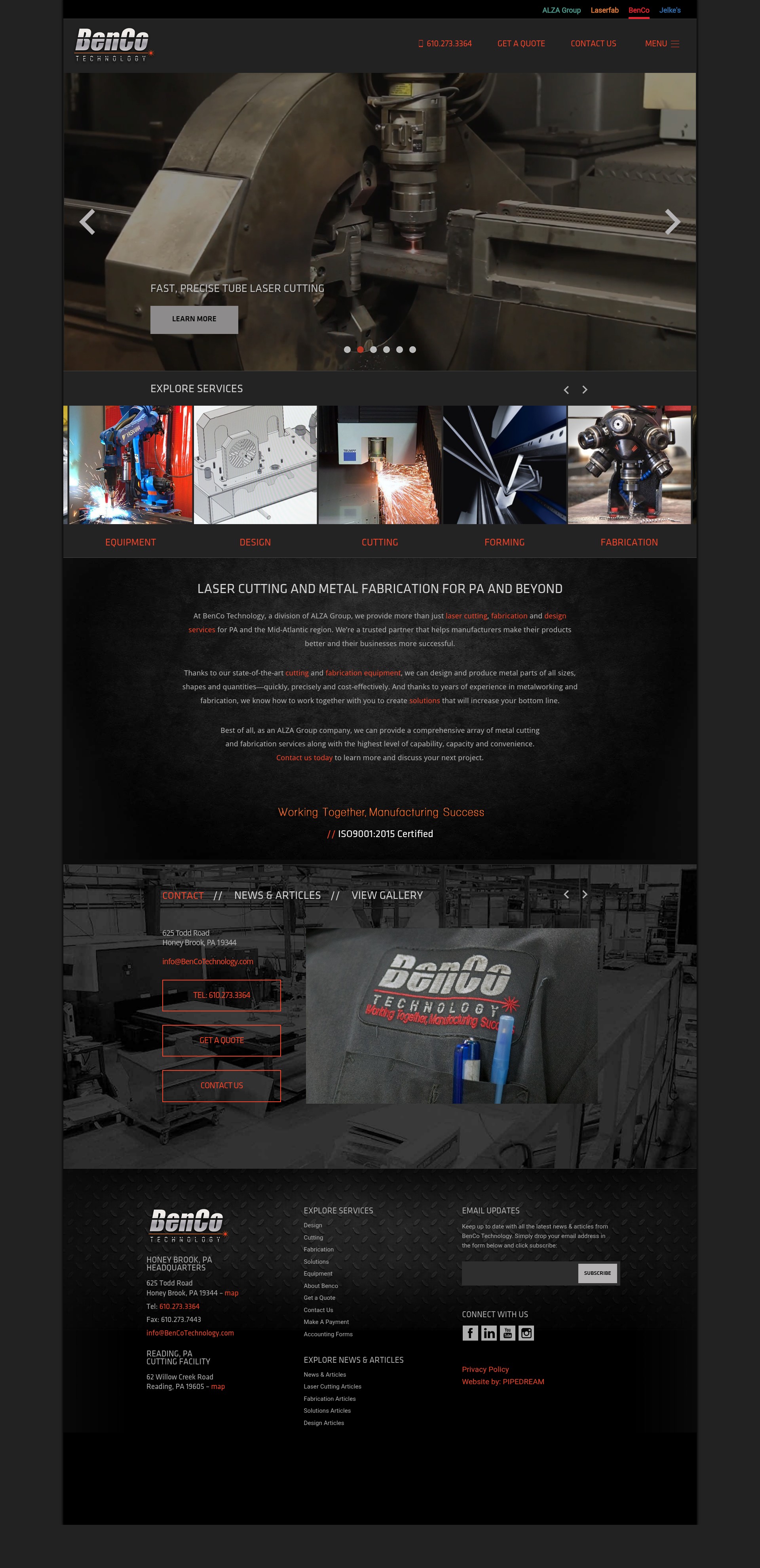 Screenshot of bencotechnology.com