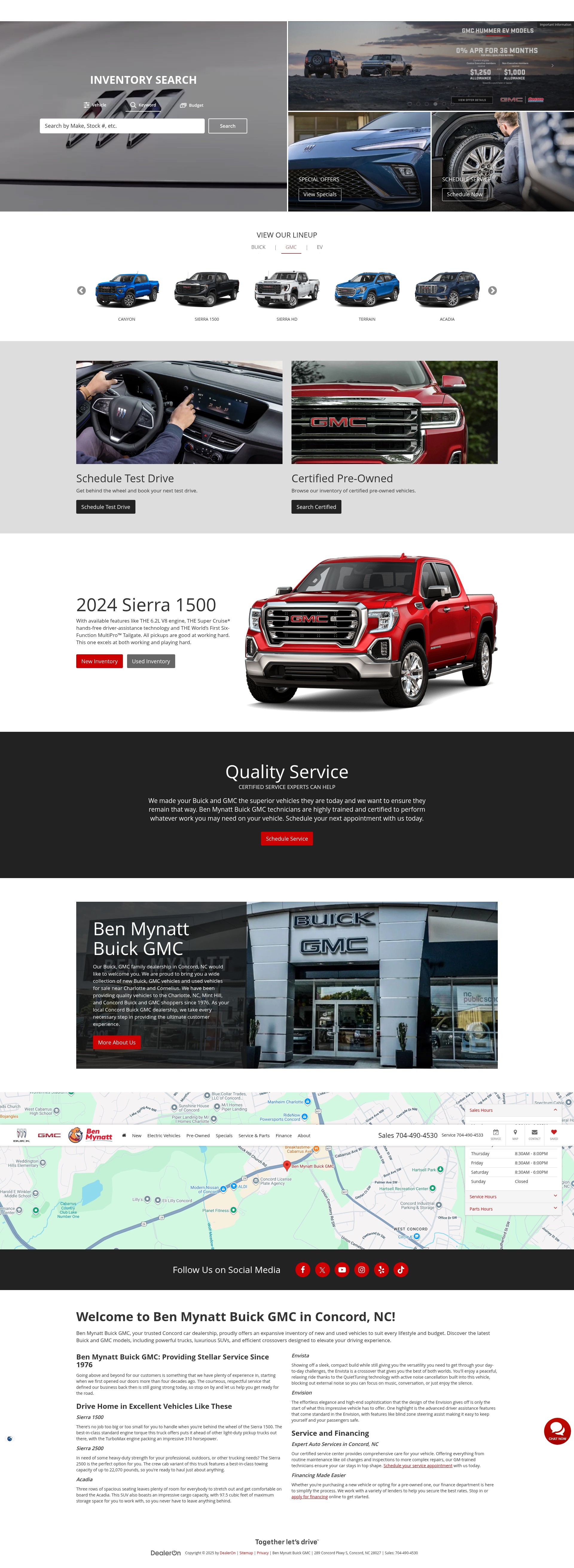 Screenshot of benmynattbuick.com