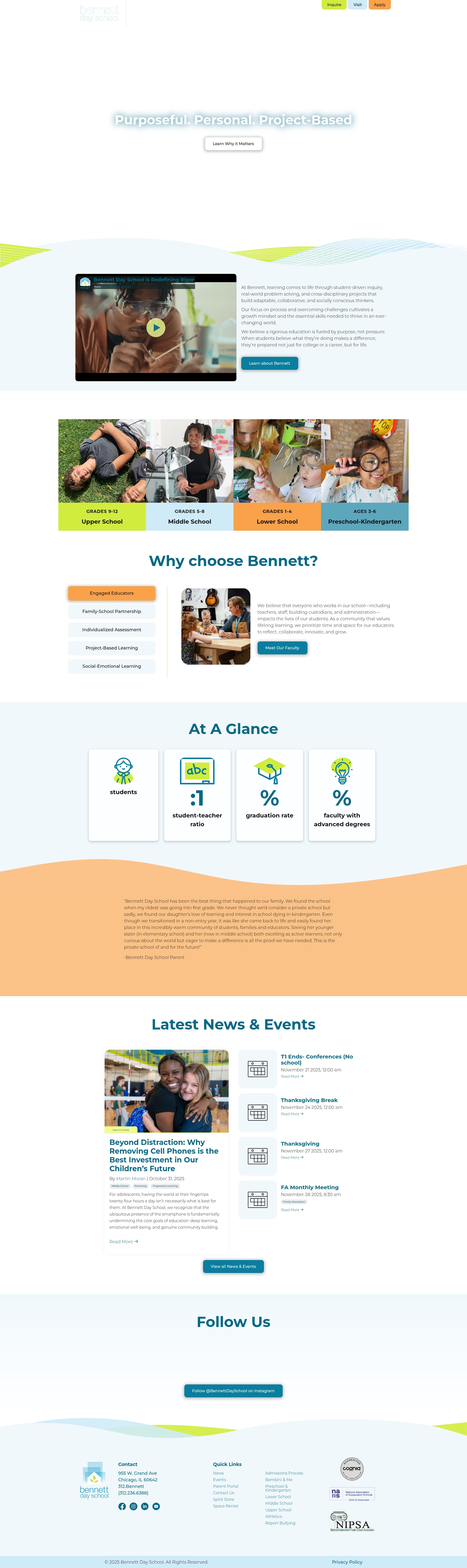 Screenshot of bennettday.org